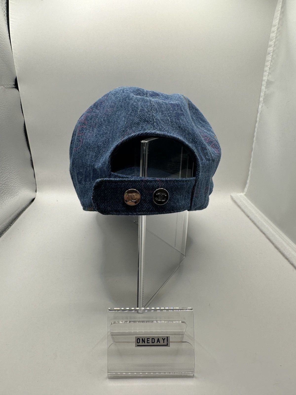 Chanel Chanel Hat Blue Denim Size ONE SIZE - 3 Thumbnail