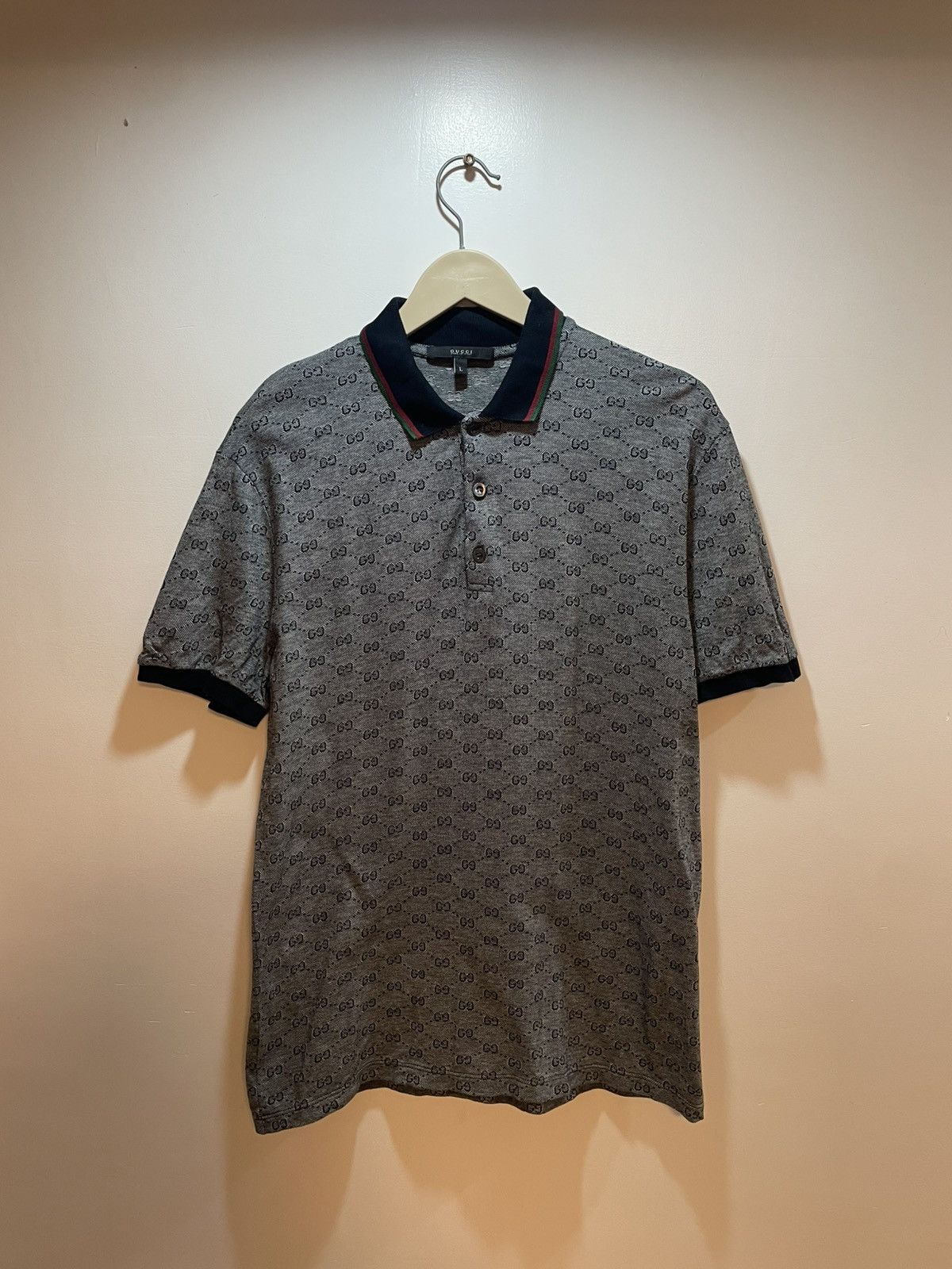 Gucci Gucci Monogram Polo GG Logo Size US L / EU 52-54 / 3 - 1 Thumbnail