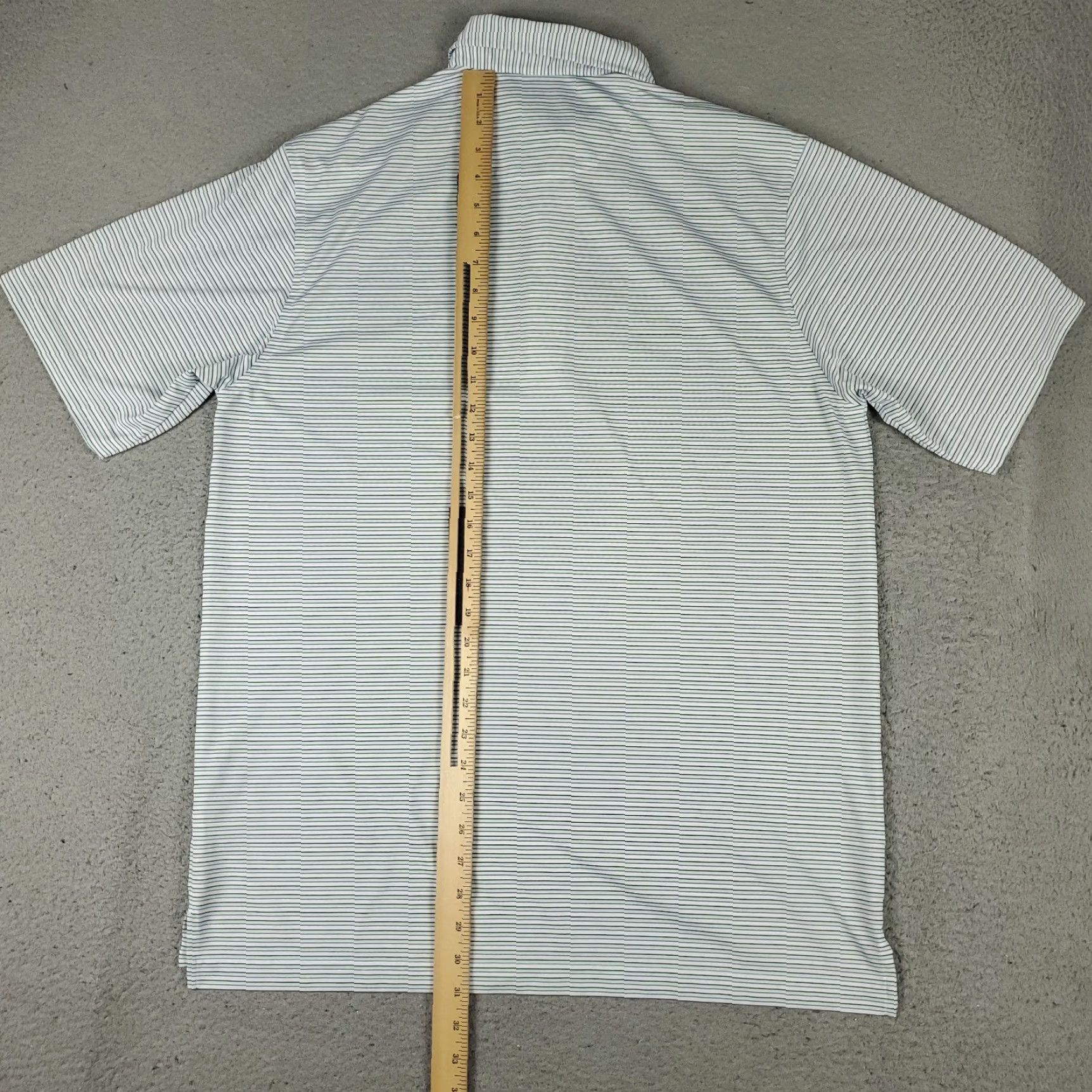 Vintage Donald Ross Polo Shirt Mens Size Medium Blue Striped Golf Short Sleeve Size US M / EU 48-50 / 2 - 3 Thumbnail