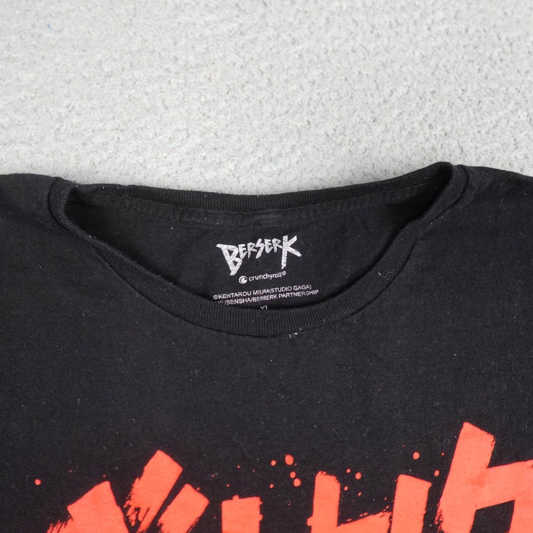 Vintage Berserk Shirt Mens XL Black Crunchyroll Anime Manga Guts Graphic Tee Japanese Size US XL / EU 56 / 4 - 5 Thumbnail
