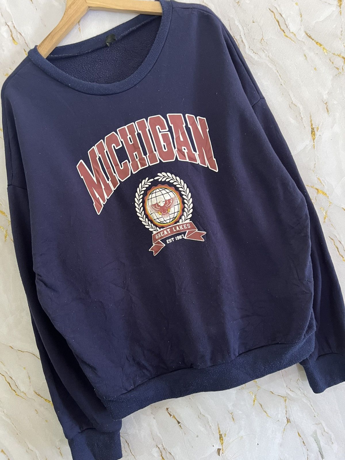 Shein MICHIGAN SWEATSHIRT Size US L / EU 52-54 / 3 - 3 Thumbnail