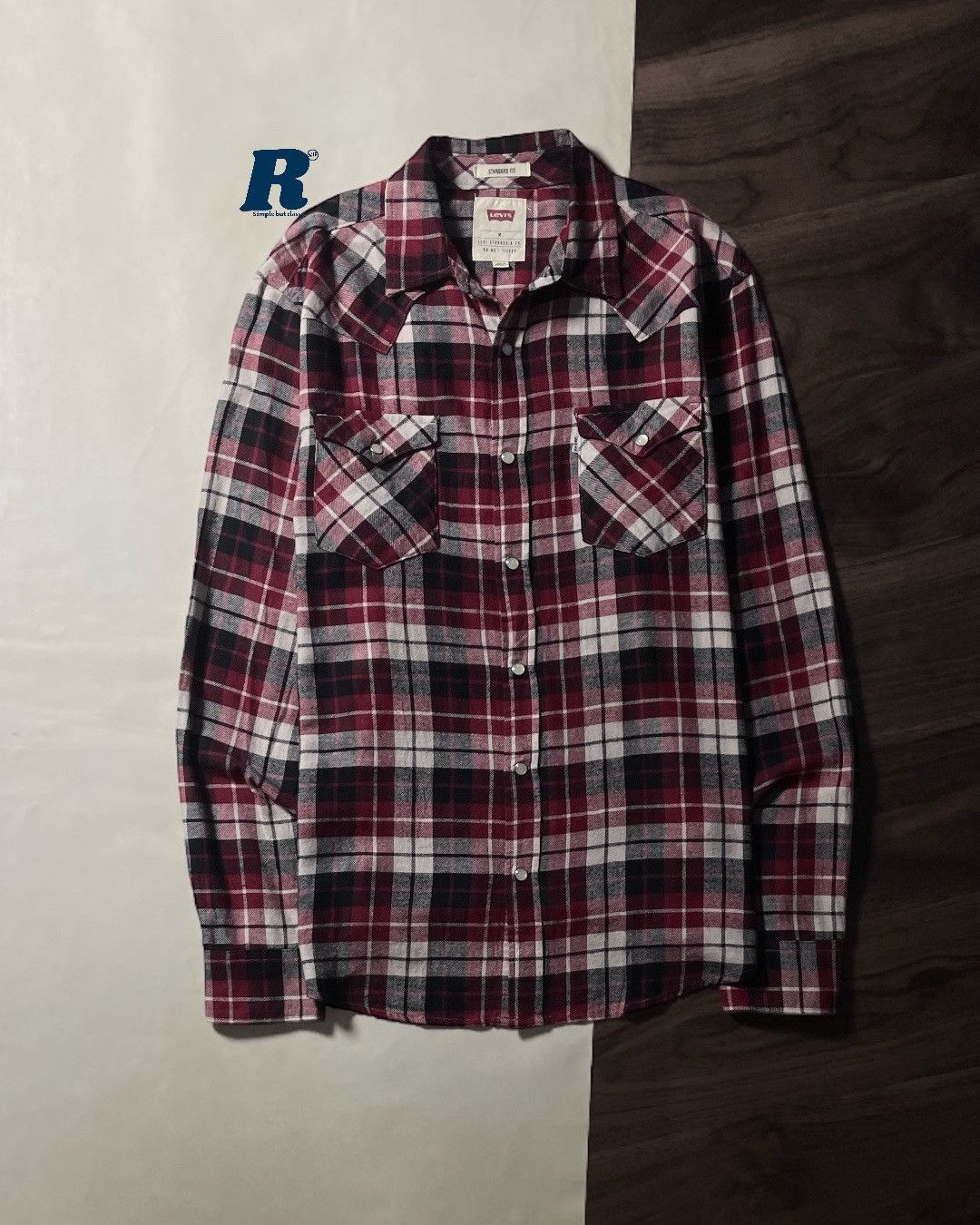 Levi's Flannel Shirt Western Double Pocket LEVIS Size M fit XL Size US M / EU 48-50 / 2 - 1 Thumbnail
