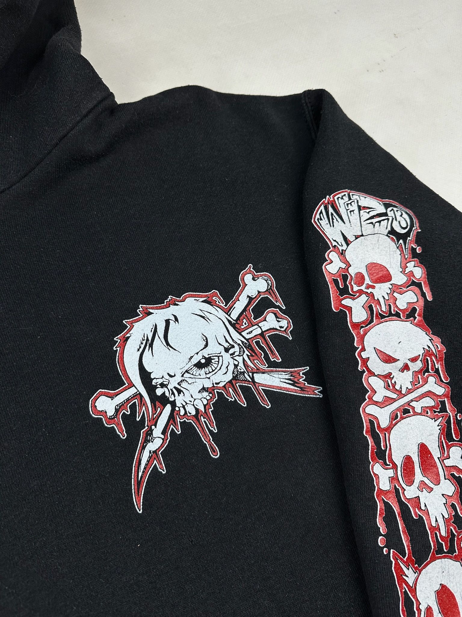 Band Tees × Vintage Vintage WIZO Band PUNK TOUR Hoodie Tshirt Size US M / EU 48-50 / 2 - 5 Thumbnail