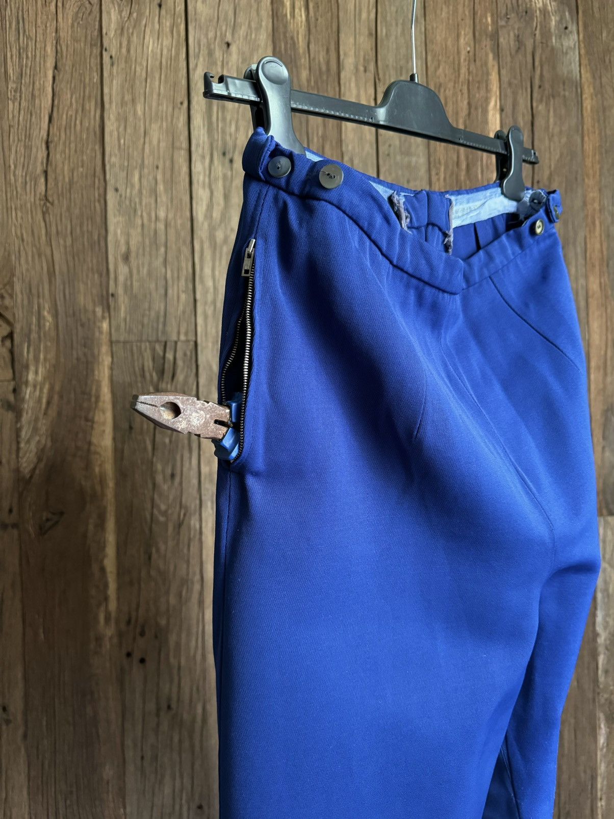Vintage 1950s Vintage European Army Officer ‘Zipp’ Blue Pants Size US 30 / EU 46 - 8 Thumbnail