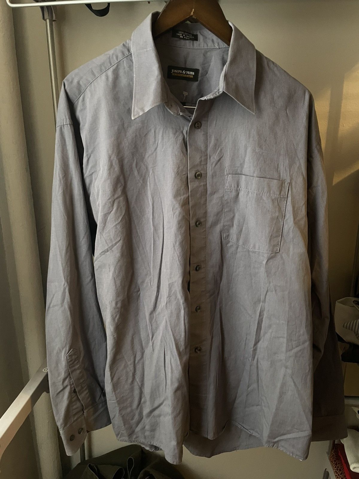 Joseph & Feiss Joseph & Feiss Gray Button Up Size US L / EU 52-54 / 3 - 2 Thumbnail