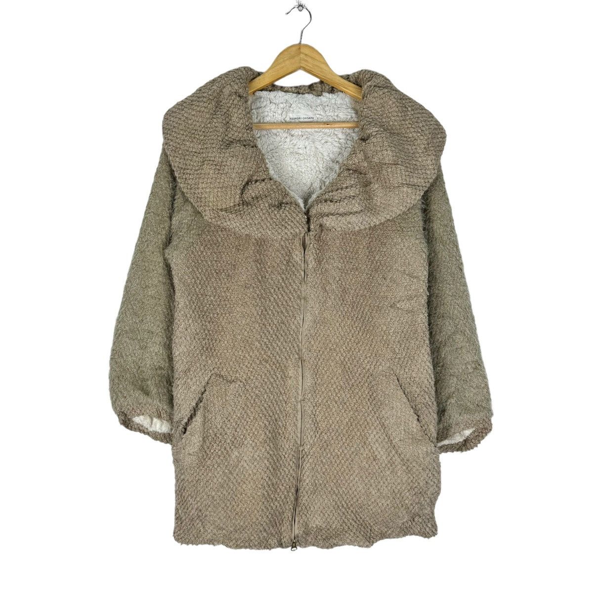 Issey Miyake ⚡️TSUMORI CHISATO FLEECE DEEP PILE ZIPPER JACKET Size M / US 6-8 / IT 42-44 - 2 Thumbnail