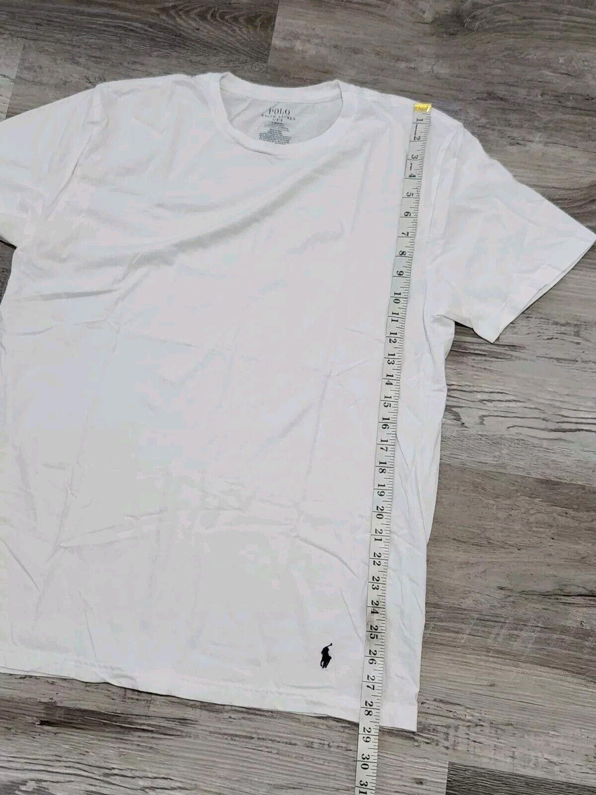 Polo Ralph Lauren Mens Polo Ralph Lauren White T Shirt Classic Fit Cotton Size US L / EU 52-54 / 3 - 5 Thumbnail