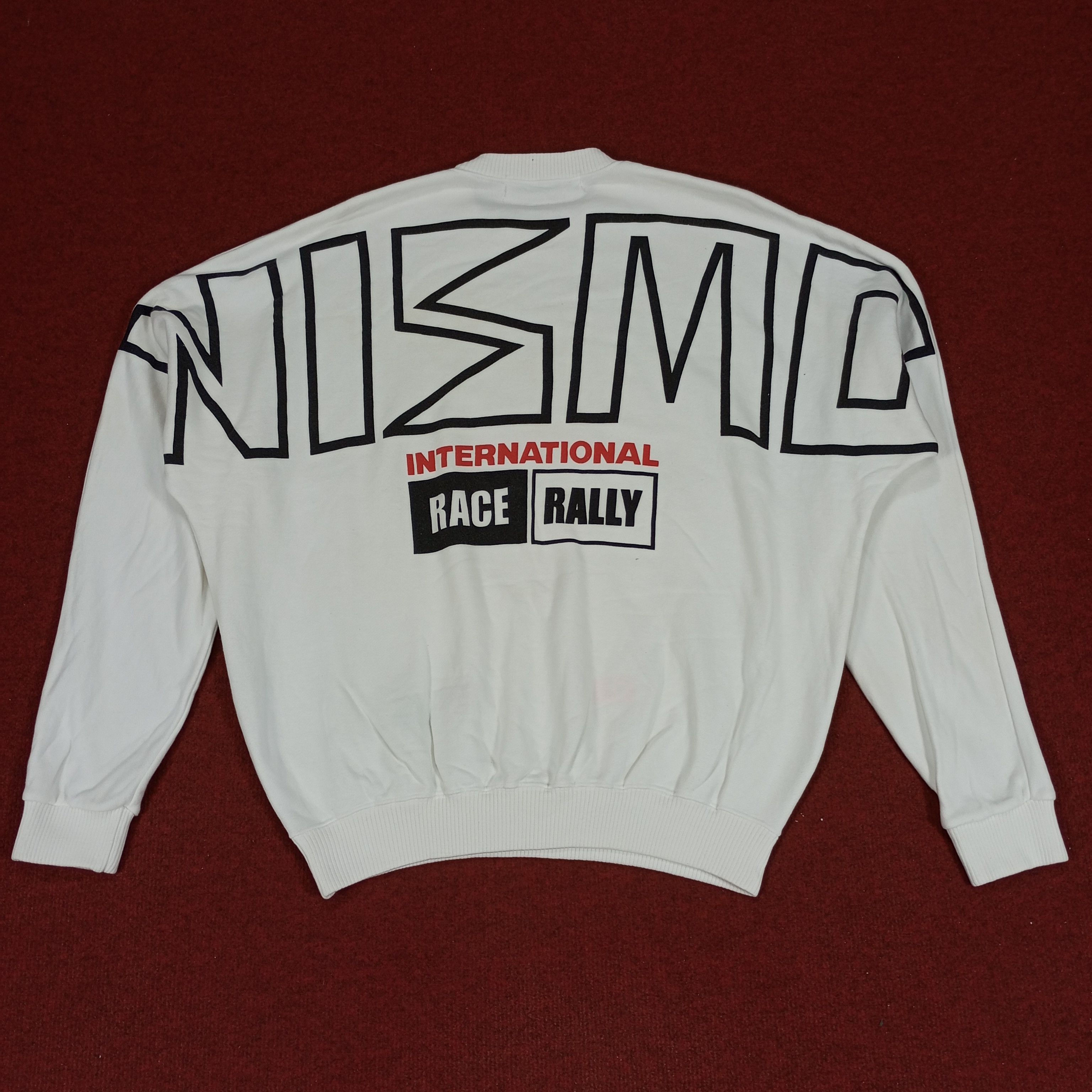 Japanese Brand × Vintage Nismo International Race Rally Big Spellout Sweatshirt Size US XL / EU 56 / 4 - 1 Thumbnail