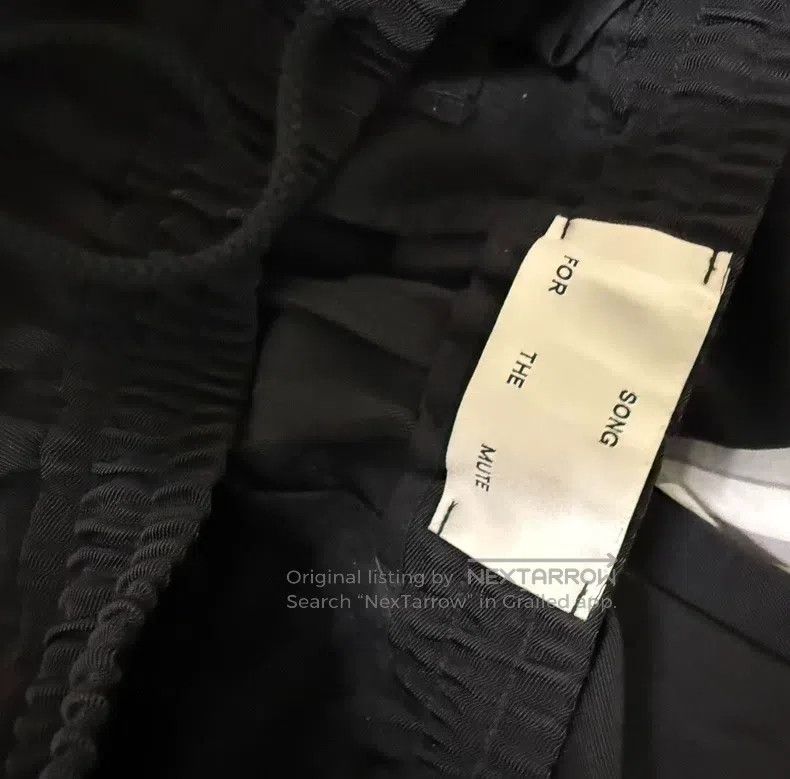 Song For The Mute SONG FOR THE MUTE Black ribbon casual pants Size US 32 / EU 48 - 5 Thumbnail