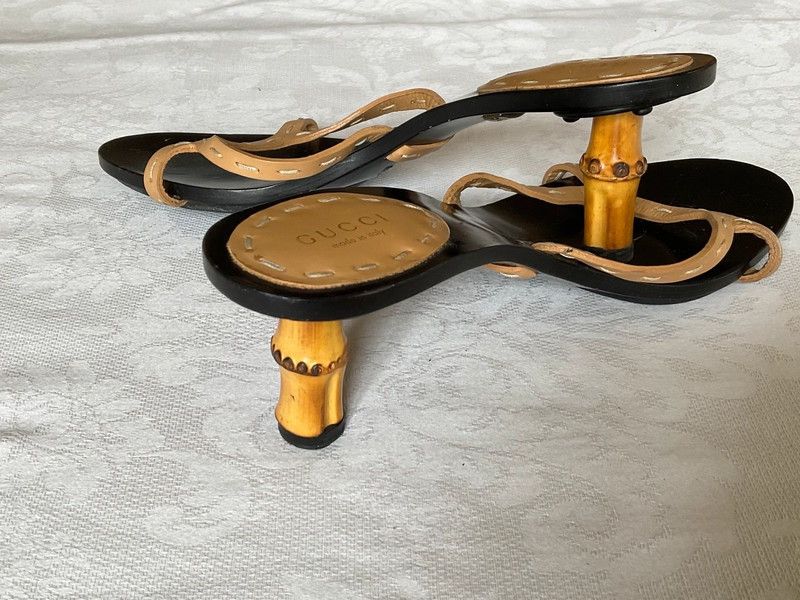 Gucci Shoes Heels Sandals Bamboo Tom Ford Leather Vintage