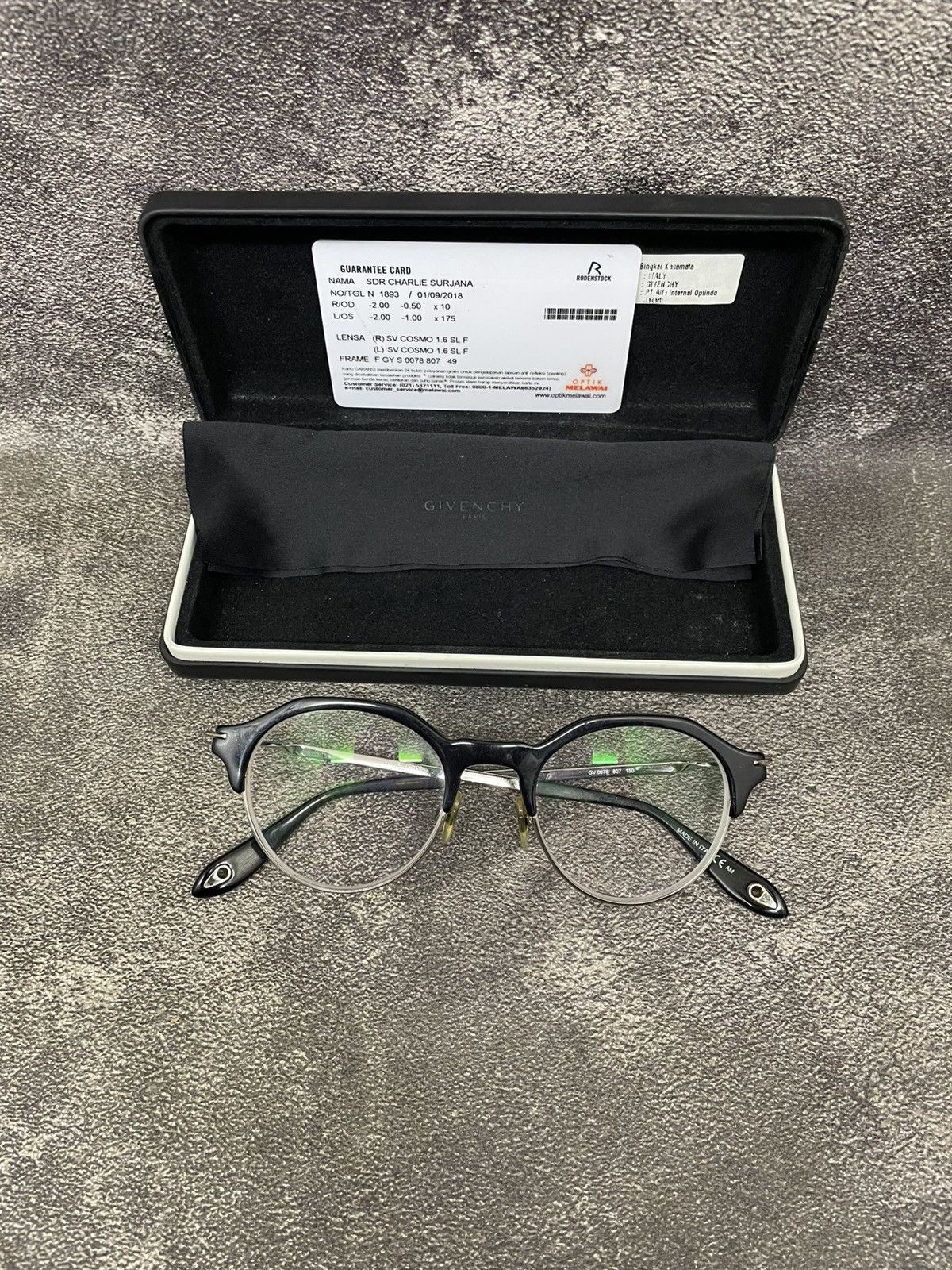 Givenchy Givenchy GV 0078 Round Optical Glasses -Full Set W/ Warranty Size ONE SIZE - 4 Thumbnail