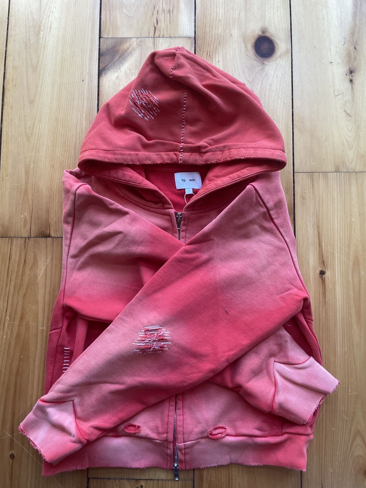 Other BYWIN CRIMSON “HOLLOW” HOODIE Size US S / EU 44-46 / 1 - 1 Thumbnail