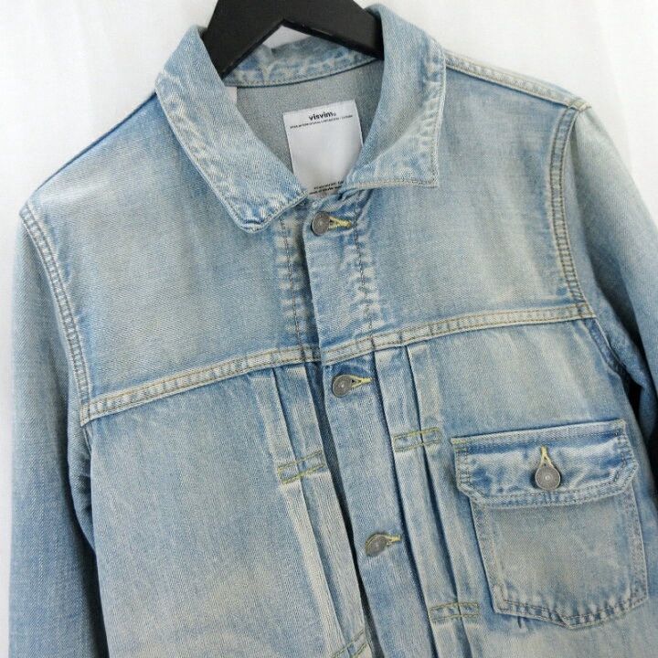 Visvim VISVIM 13SS 102 DISTRESSED DENIM JACKET Size US S / EU 44-46 / 1 - 3 Thumbnail