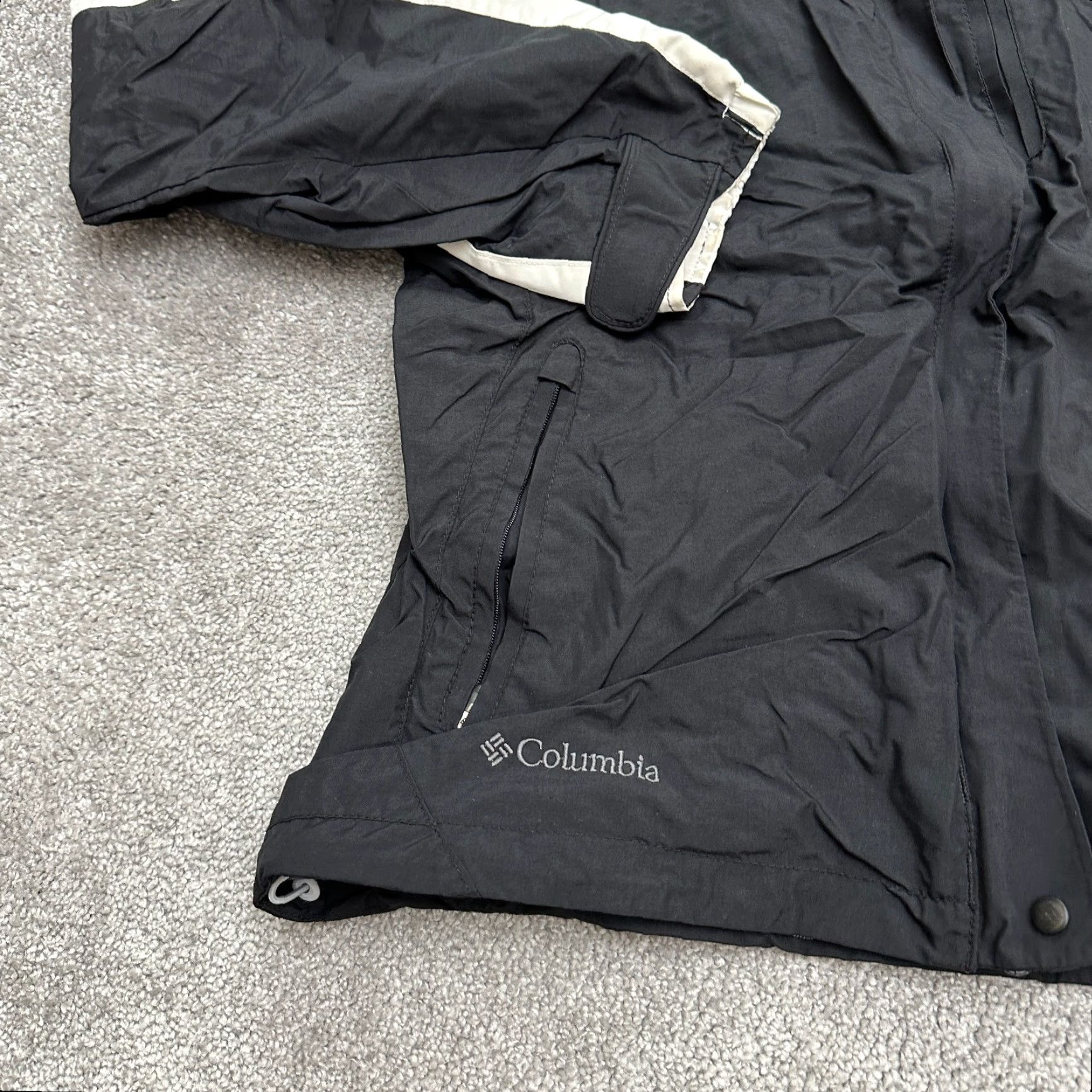 Vintage Columbia Bugaboo Utility Windbreaker Jacket Womens M Black Purple Full Zip Wearable All Seasons Outdoor Sports Backpacking Ready Jacket Size M / US 6-8 / IT 42-44 - 6 Thumbnail