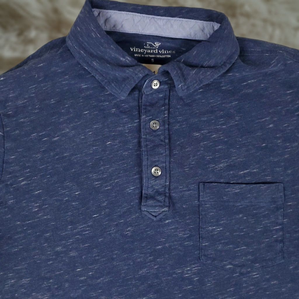 Vineyard Vines VINEYARD VINES Polo Shirt Mens Size Small Blue Cotton Casual Short Sleeve Preppy Sports Size US S / EU 44-46 / 1 - 1 Thumbnail