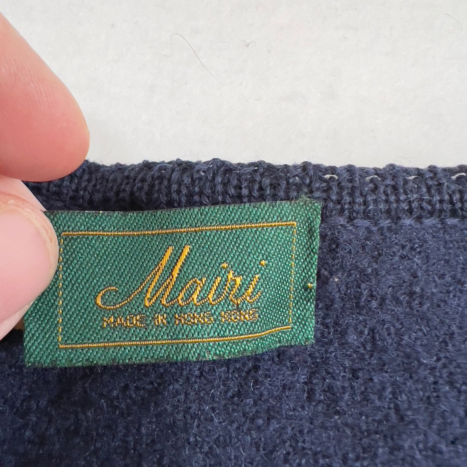 Other MAIRI Boiled Wool Cardigan Sweater Woman S Vintage Jacket Size S / US 4 / IT 40 - 2 Thumbnail