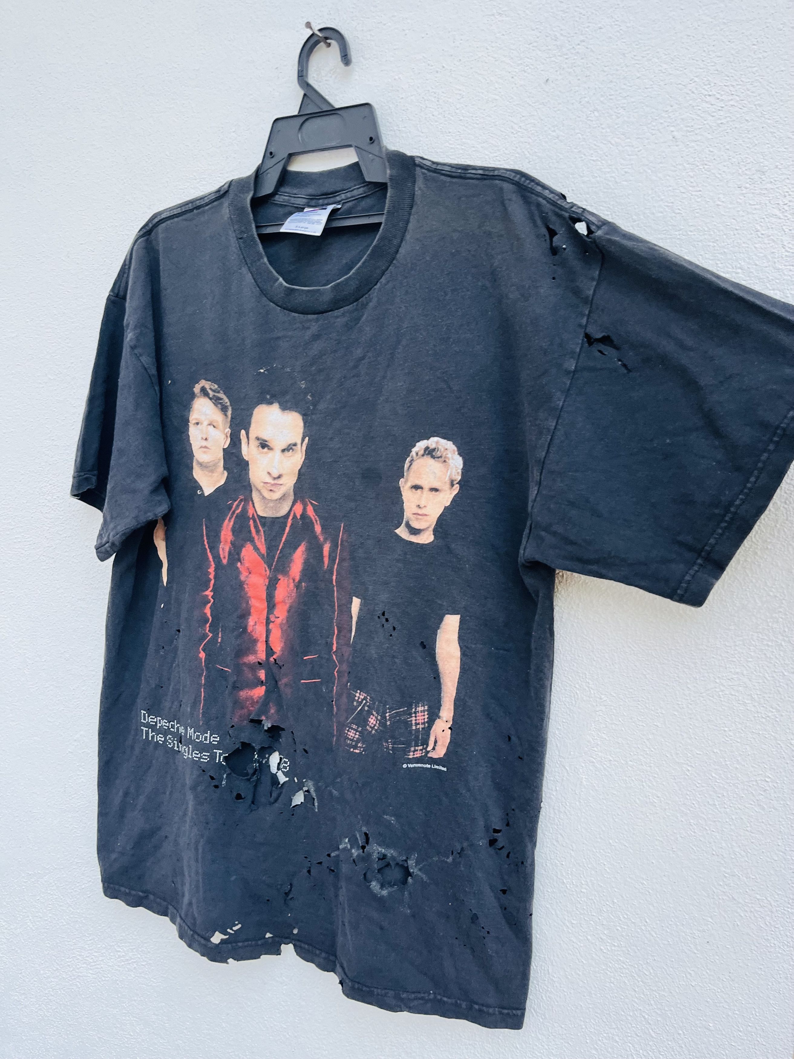 Band Tees × Vintage Vintage 90s Depeche Mode The Single Tour 86-98 Shirt Size US XL / EU 56 / 4 - 5 Thumbnail