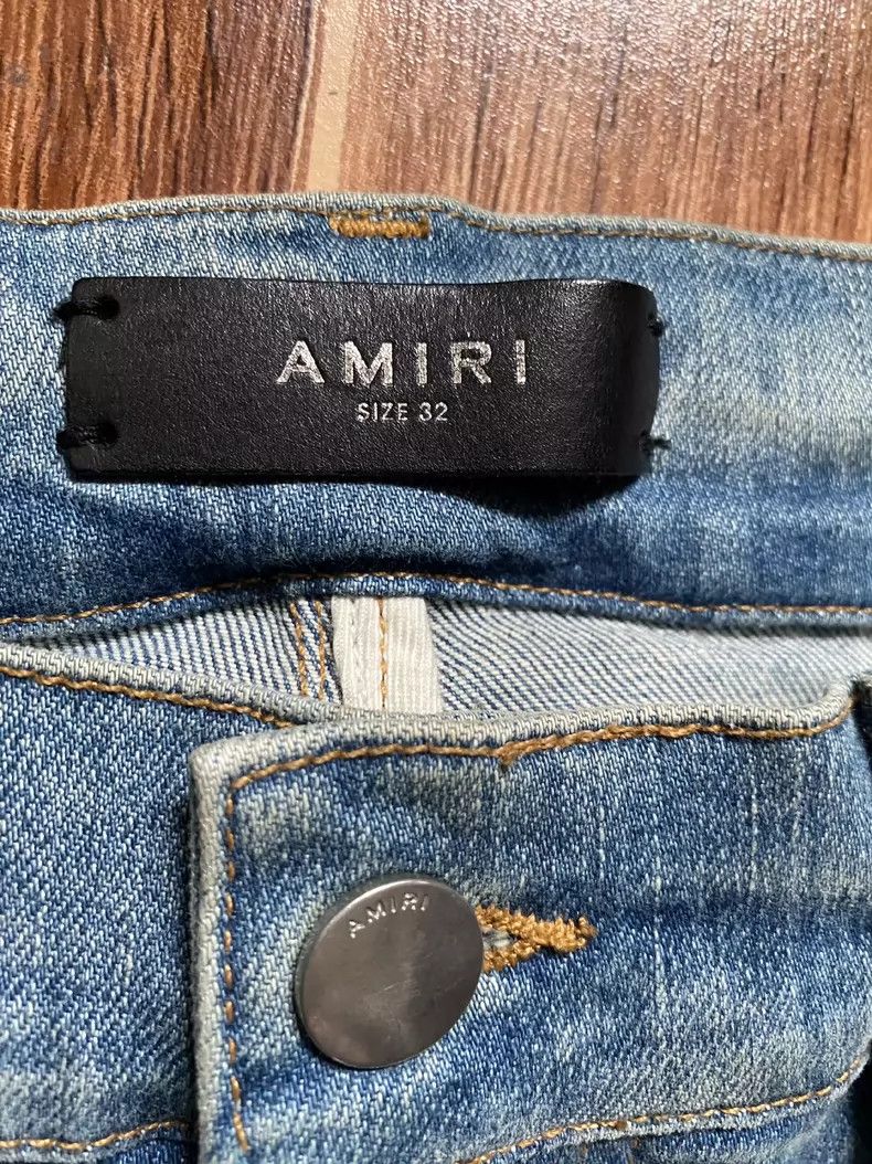 Amiri Amiri Sanskrit spliced blue jean Size US 32 / EU 48 - 2 Thumbnail