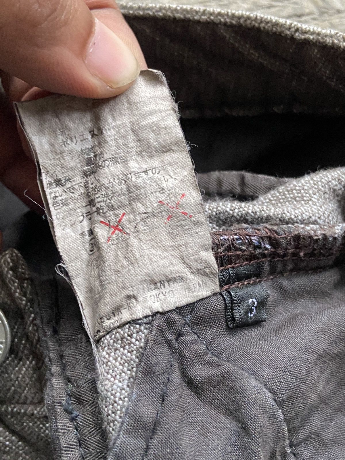 RIPVANWINKLE 2000s Archived Rip Van Winkle - Japanese Flared Cargo Pants Size US 30 / EU 46 - 8 Thumbnail