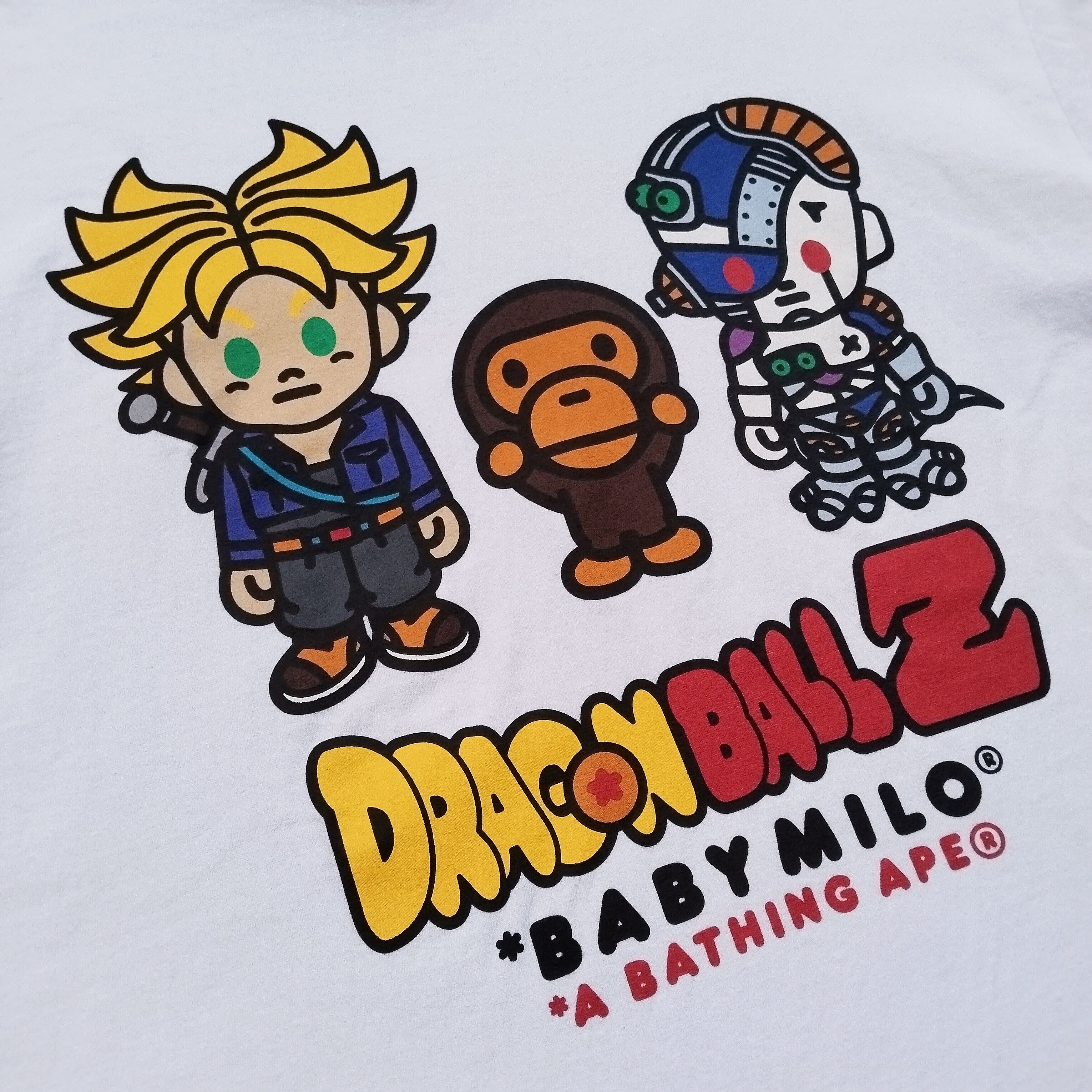 Bape Bape x Dragon Ball Z Baby Milo Trunks & Mecha Frieza Tee Size US XL / EU 56 / 4 - 2 Thumbnail