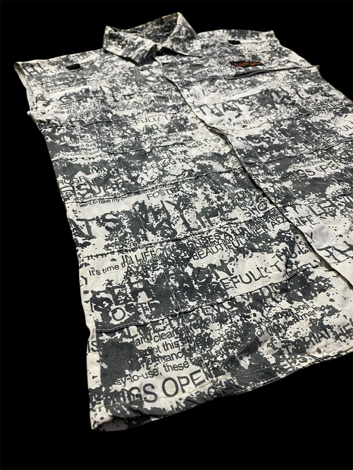 Vintage Anarchy Clash Ahead Patchwork Tailoring Design Sleeveless Size US XS / EU 42 / 0 - 9 Thumbnail