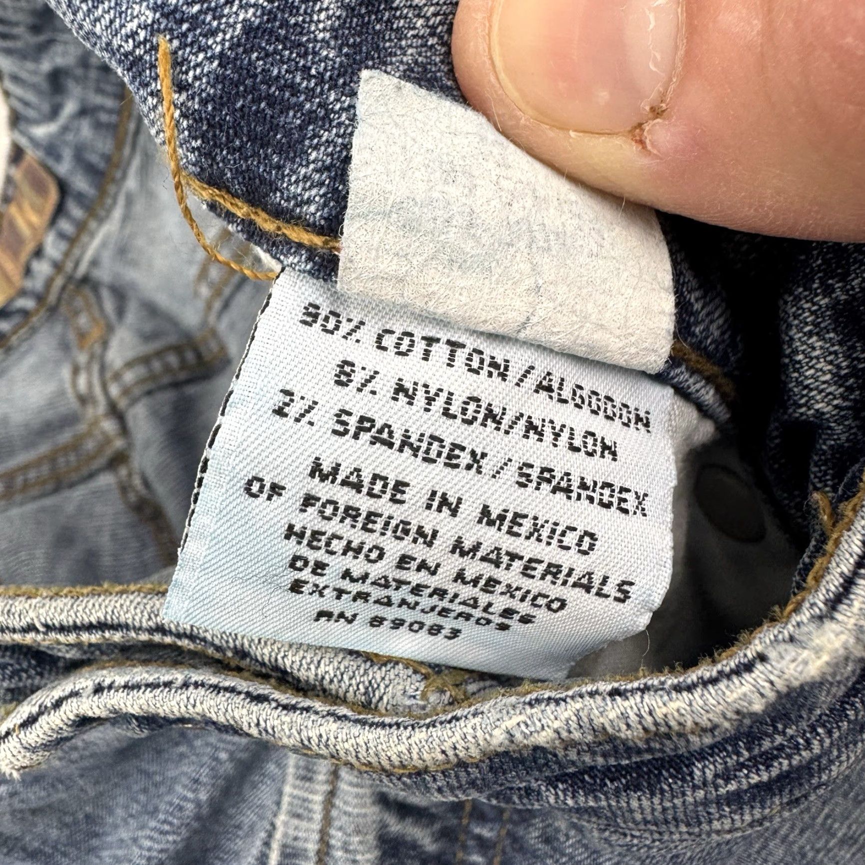 Vintage VINTAGE LEI Jeans Flare Bootcut Womens 13 Hipster High Waisted Blue 90s Y2K Size 34" / US 12 / IT 48 - 6 Thumbnail
