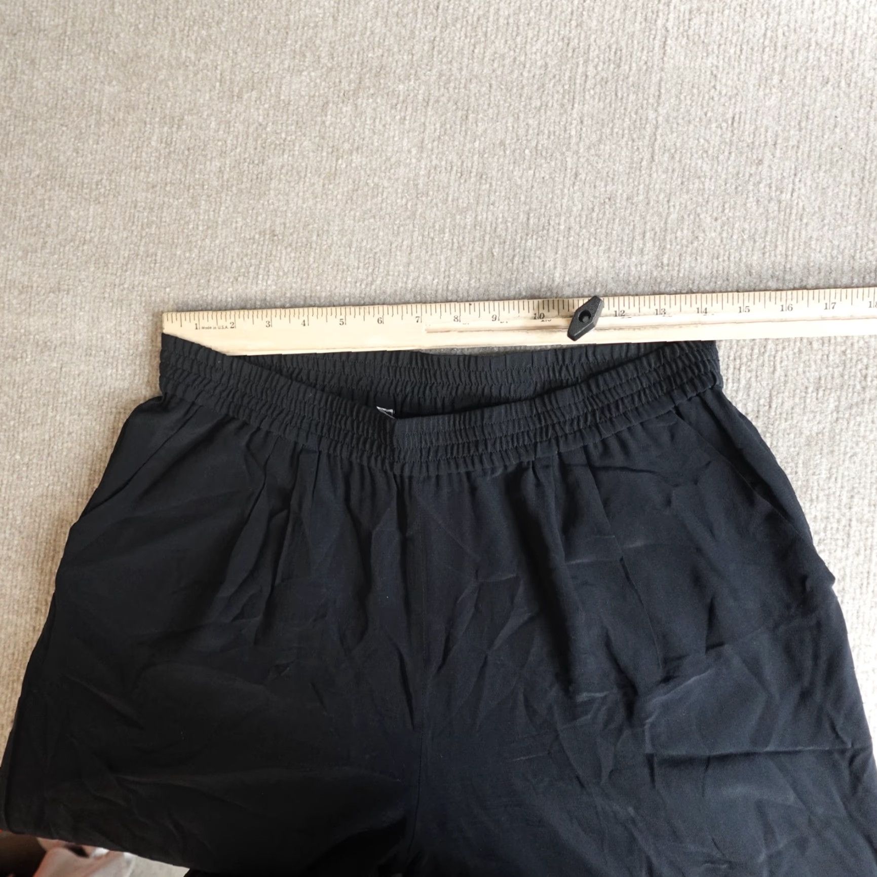 Diane von Furstenberg DVF Pants Jogger 6 Black Silk Pull On Solid Women"} Size 28" / US 6 / IT 42 - 7 Thumbnail