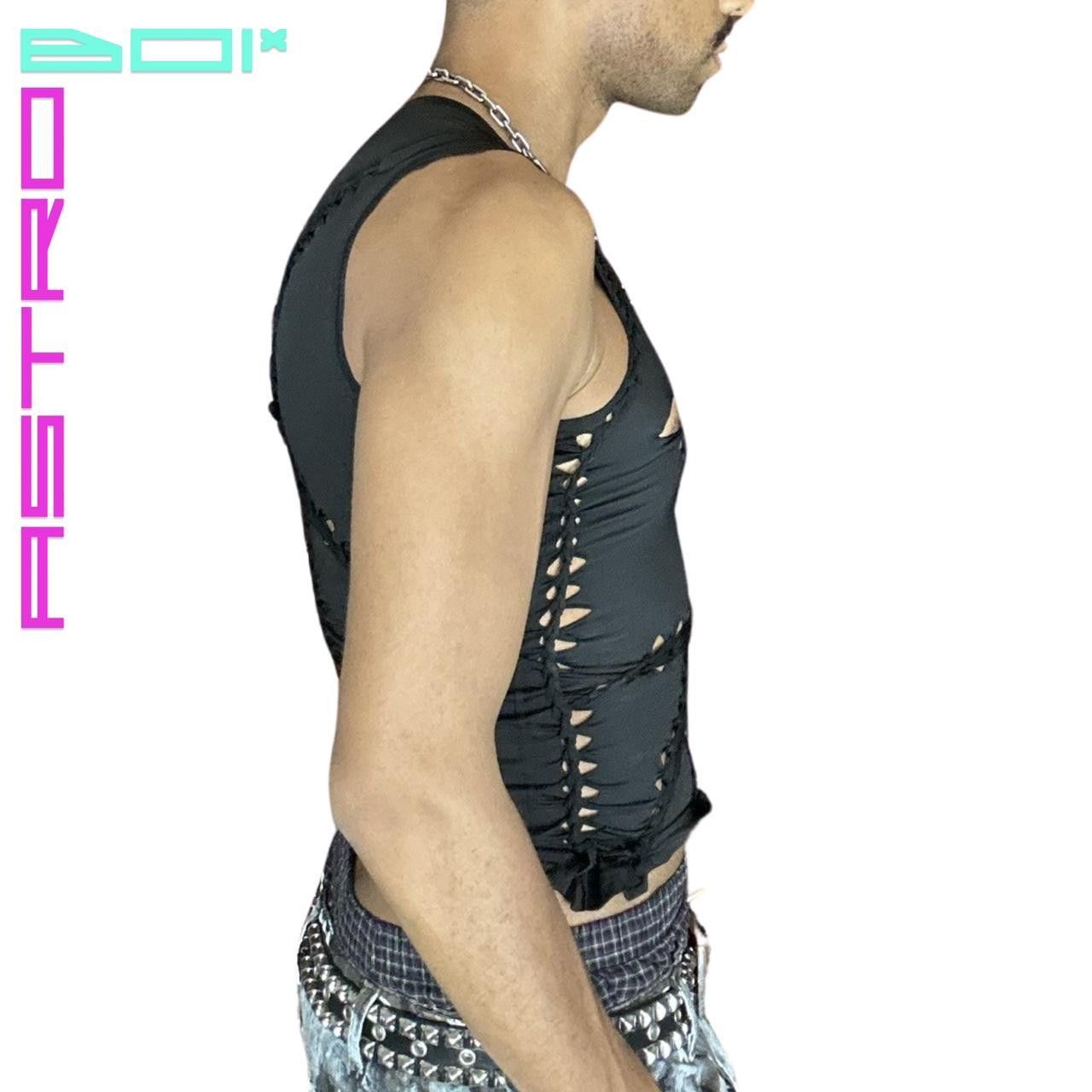 Other ASTROBOI* 'DIAGONALS' Black Braided Compression Top _ Large Size US L / EU 52-54 / 3 - 2 Thumbnail