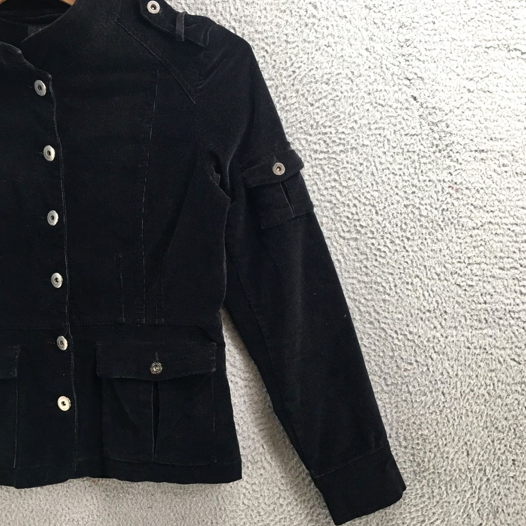 Calvin Klein Calvin Klein Jeans Corduroy Jacket Womens Large Black Long Sleeve Button Up Y2K Size L / US 10 / IT 46 - 6 Thumbnail