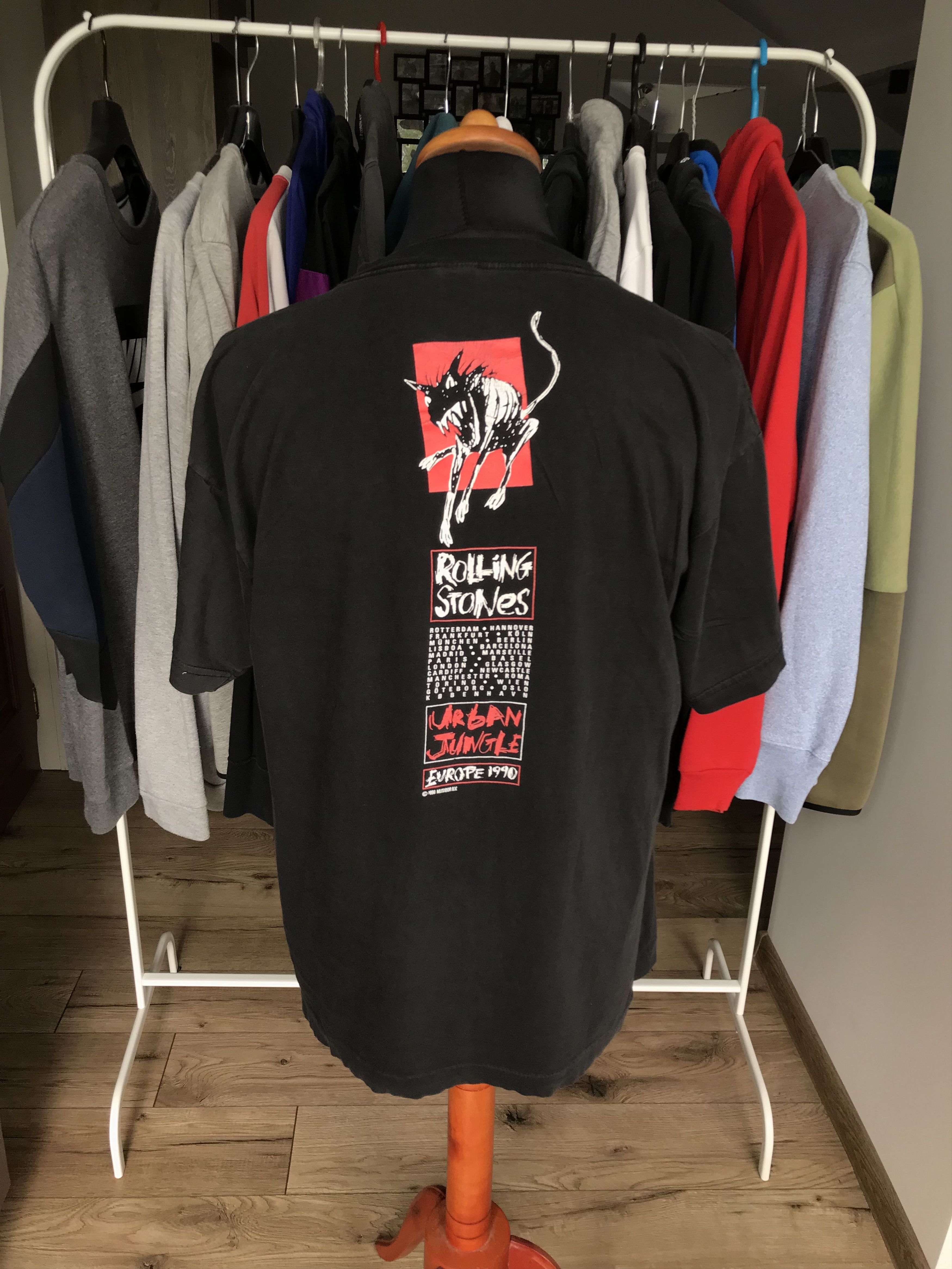 Vintage The Rolling Stones Urban Jungle 1989' T-shirt vintage Size US XL / EU 56 / 4 - 6 Thumbnail