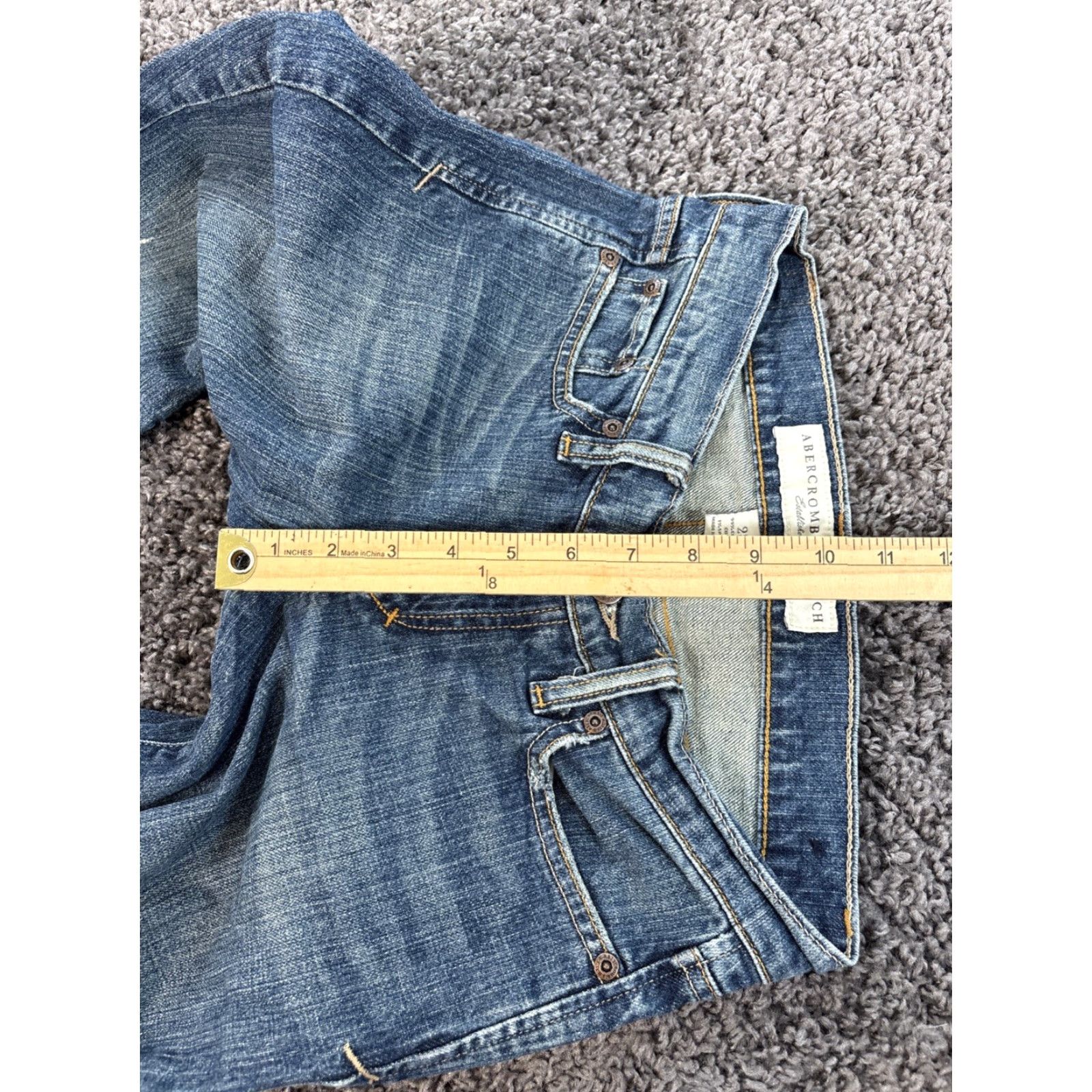 Abercrombie & Fitch VINTAGE Abercrombie & Fitch Erin Jeans Womens 2s Blue Straight Leg 28x30 Y2K Jeans Women Size 26" / US 2 / IT 38 - 5 Thumbnail