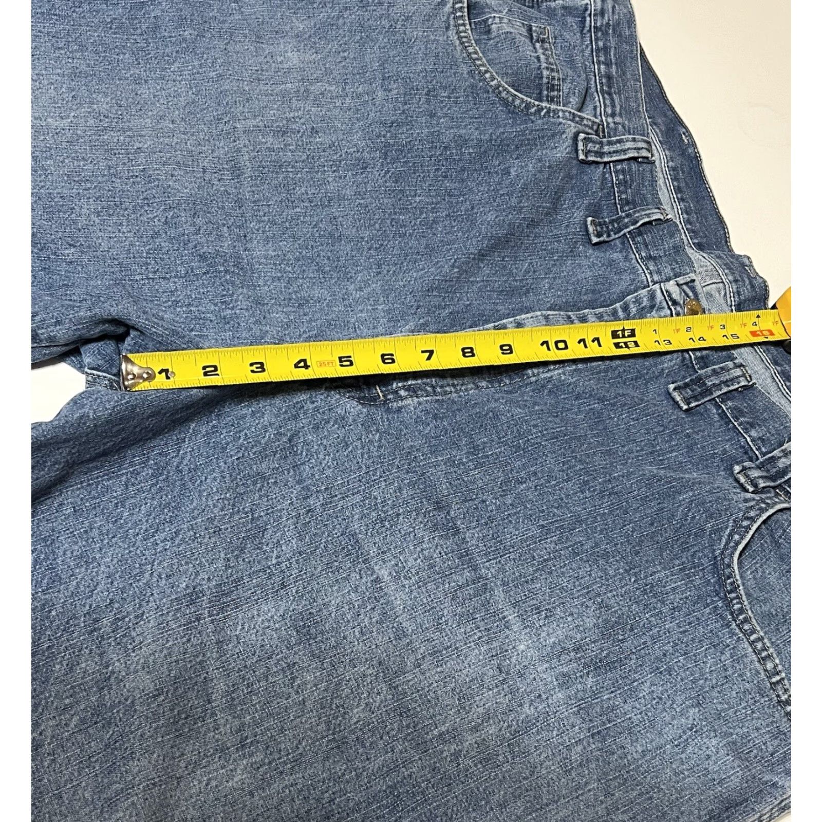 Wrangler VINTAGE Wrangler Carpenter Jean Shorts Men’s Size 44 Blue Distressed Denim Pockets Work Size US 44 / EU 60 - 4 Thumbnail