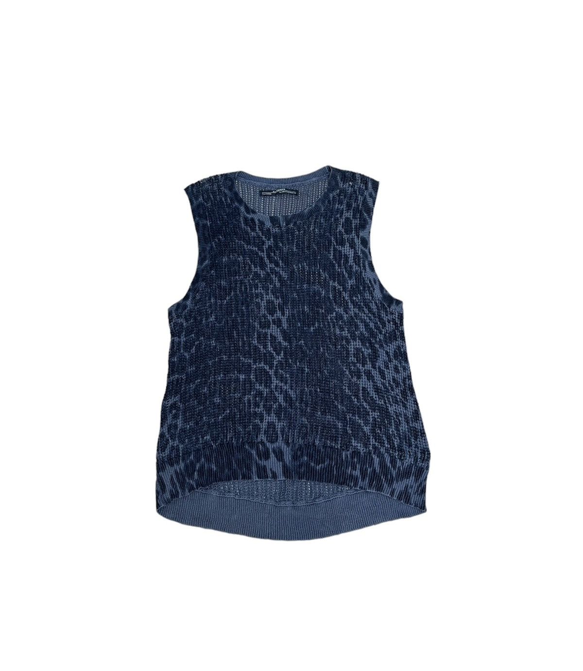 Allsaints × If Six Was Nine × Japanese Brand Mesh Knitwear Vest Crochet Allsaints Avant Garde Size US M / EU 48-50 / 2 - 2 Thumbnail