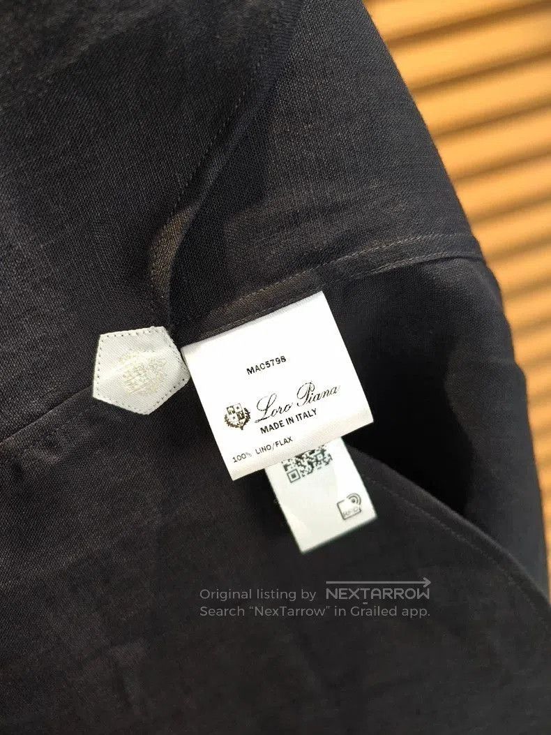 Loro Piana Loro Piana Men's Linen Shirt. Size US M / EU 48-50 / 2 - 6 Thumbnail