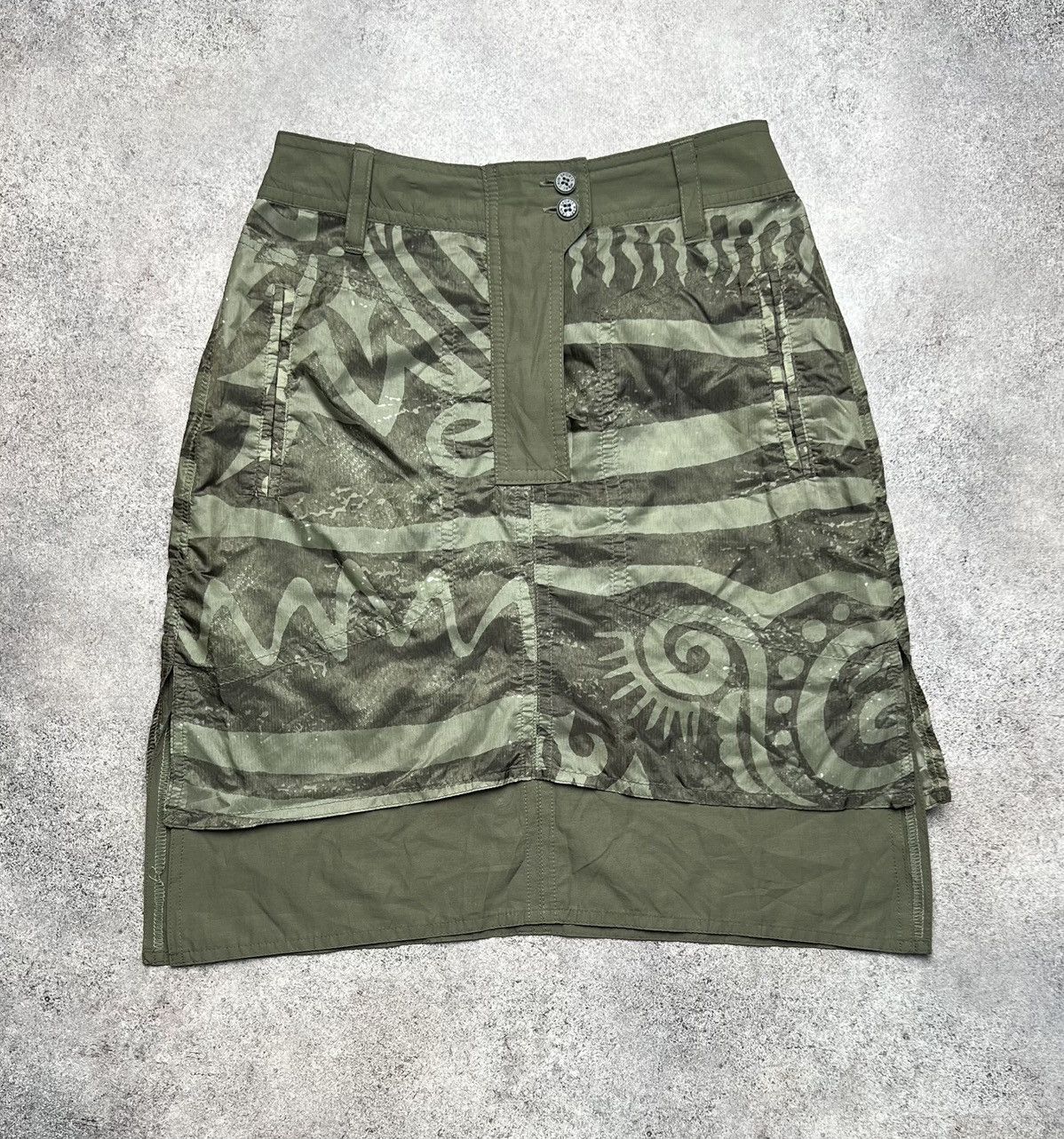 Other Marc Cain vintage grunge asymmetrical skirt Size 28" / US 6 / IT 42 - 1 Thumbnail