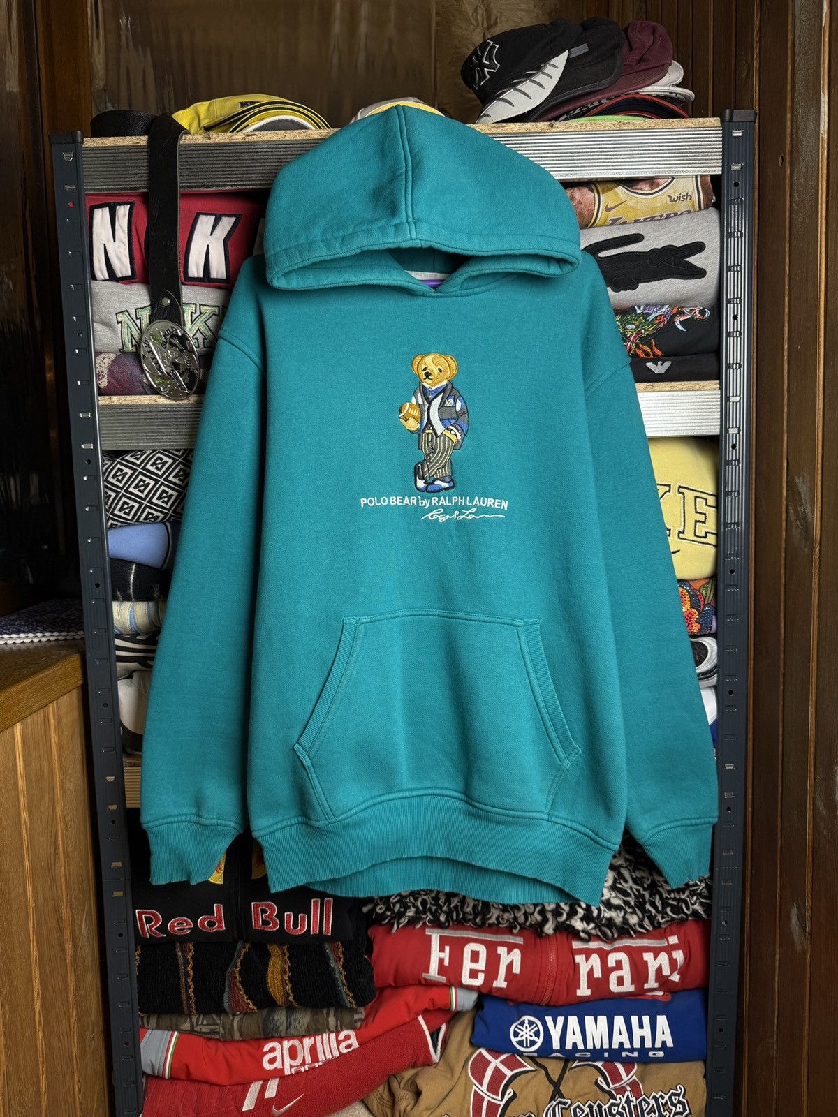 Polo Ralph Lauren VINTAGE POLO RALPH LAUREN BEAR HOODIE Size US XL / EU 56 / 4 - 1 Thumbnail