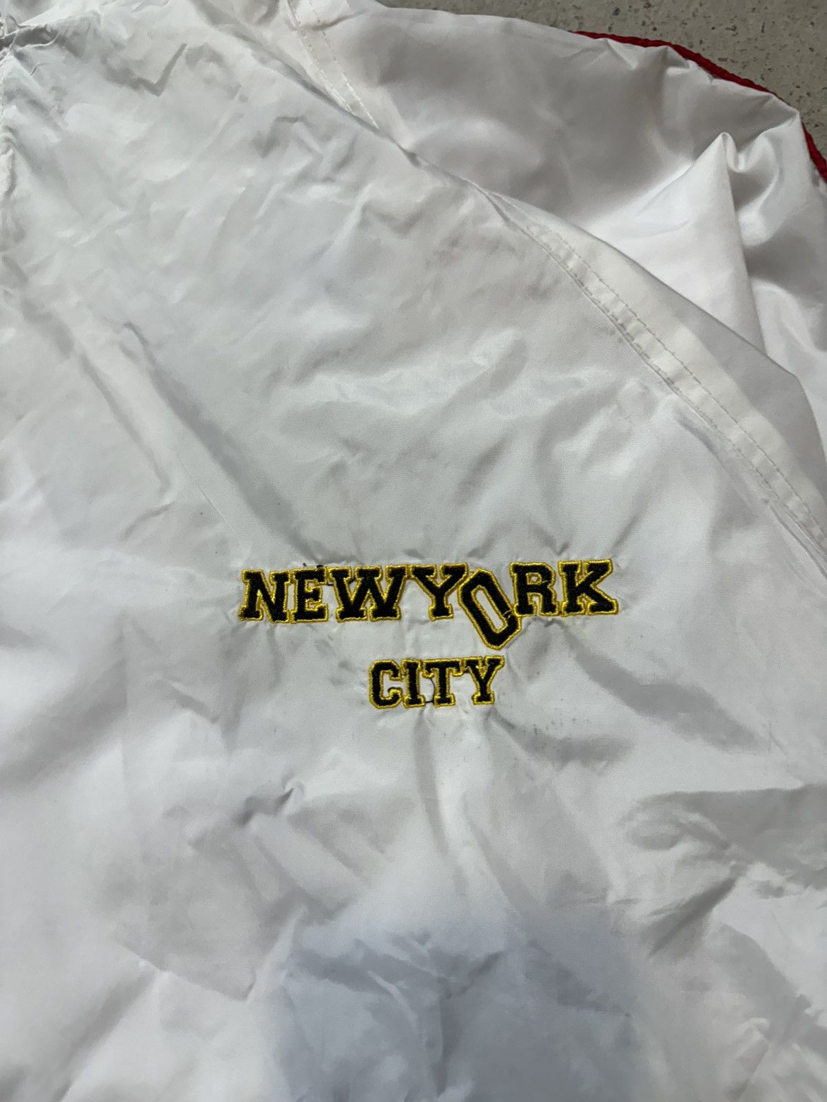 Rap Tees × Vintage Vintage Y2K New York City Rap Nylon Skater Baggy Jacket Size US L / EU 52-54 / 3 - 4 Thumbnail