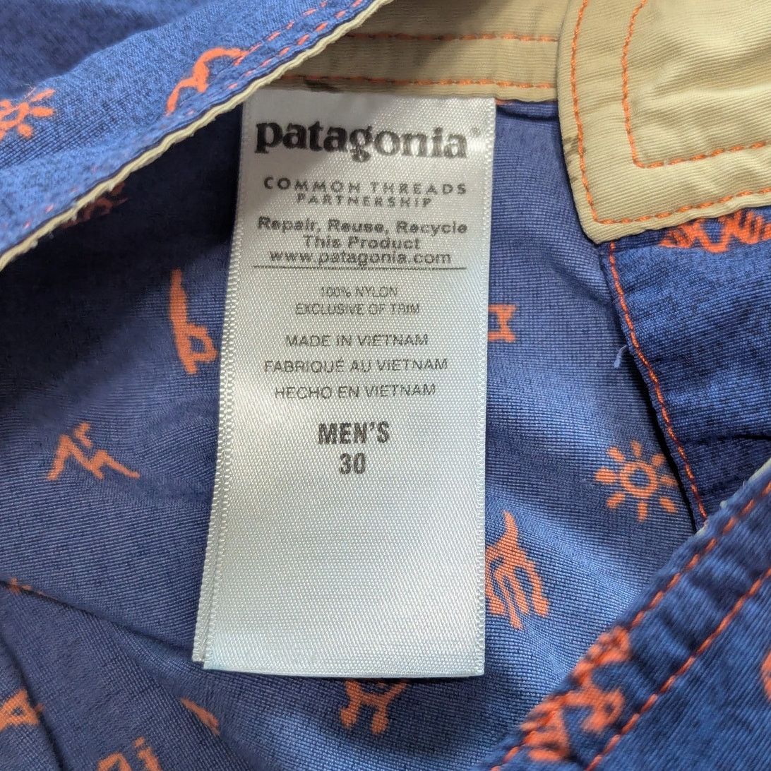 Patagonia Patagonia Printed Wavefarer Board Shorts Swim Trunks Blue 30 Size US 30 / EU 46 - 3 Thumbnail