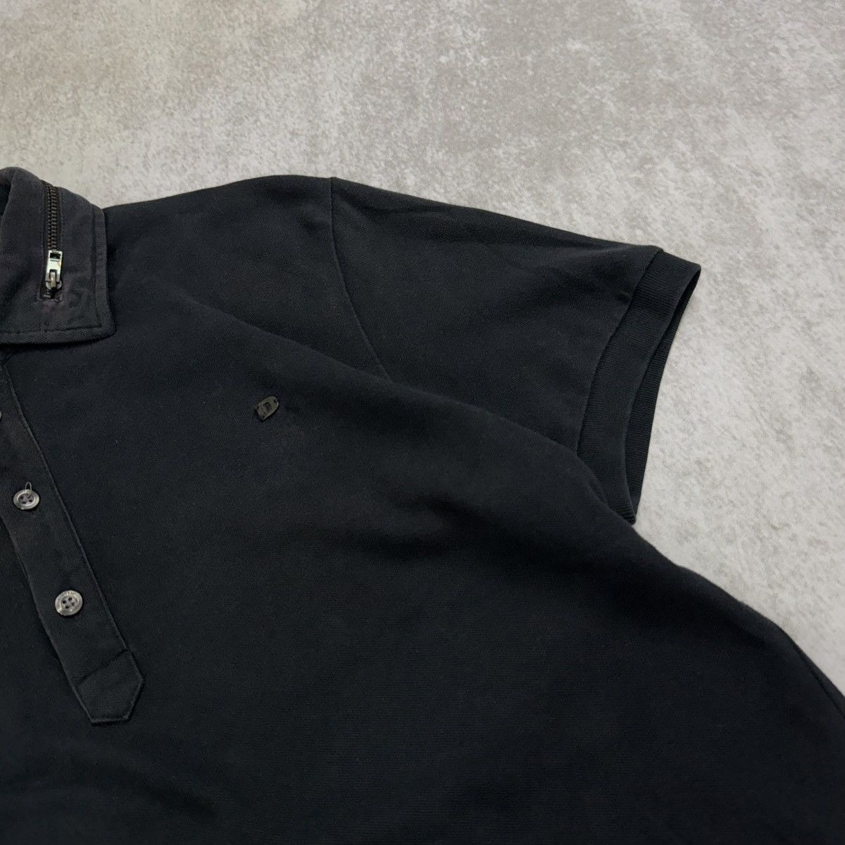 Diesel Diesel black zip poloshirt Size US M / EU 48-50 / 2 - 3 Thumbnail