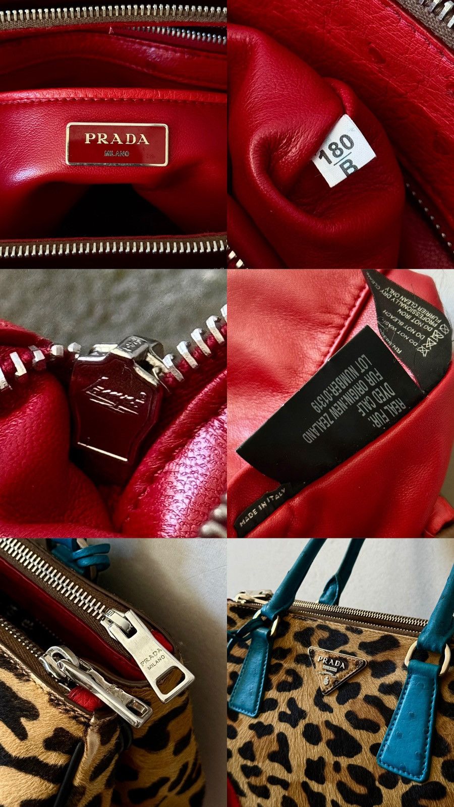 Prada Rare Prada - Galleria - Ostrich Cavallino - Hand bag Size ONE SIZE - 21 Thumbnail