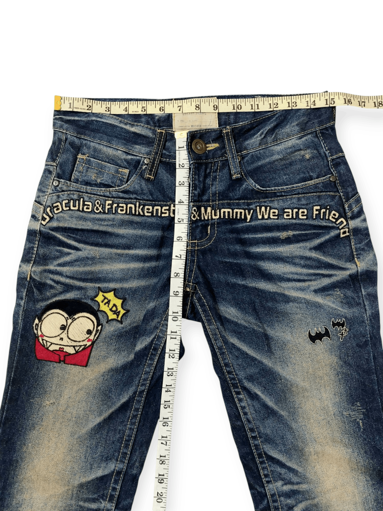 Other Yoshitomo Nara x Lolita Embroided Dracula Frankenstein Size US 30 / EU 46 - 17 Thumbnail