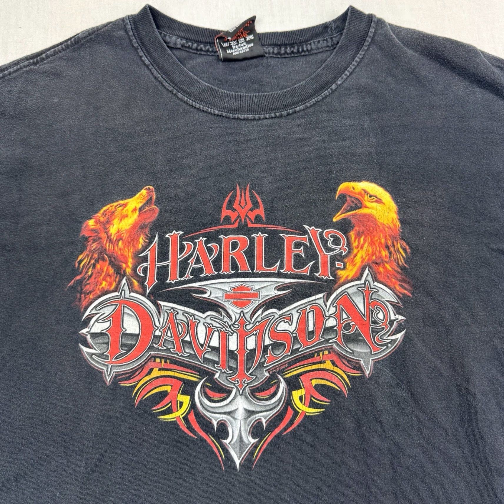Harley Davidson Vintage Harley-Davidson T Shirt Adult Large Stone Mountain Biker Punk Grunge Y2K Size US L / EU 52-54 / 3 - 2 Thumbnail