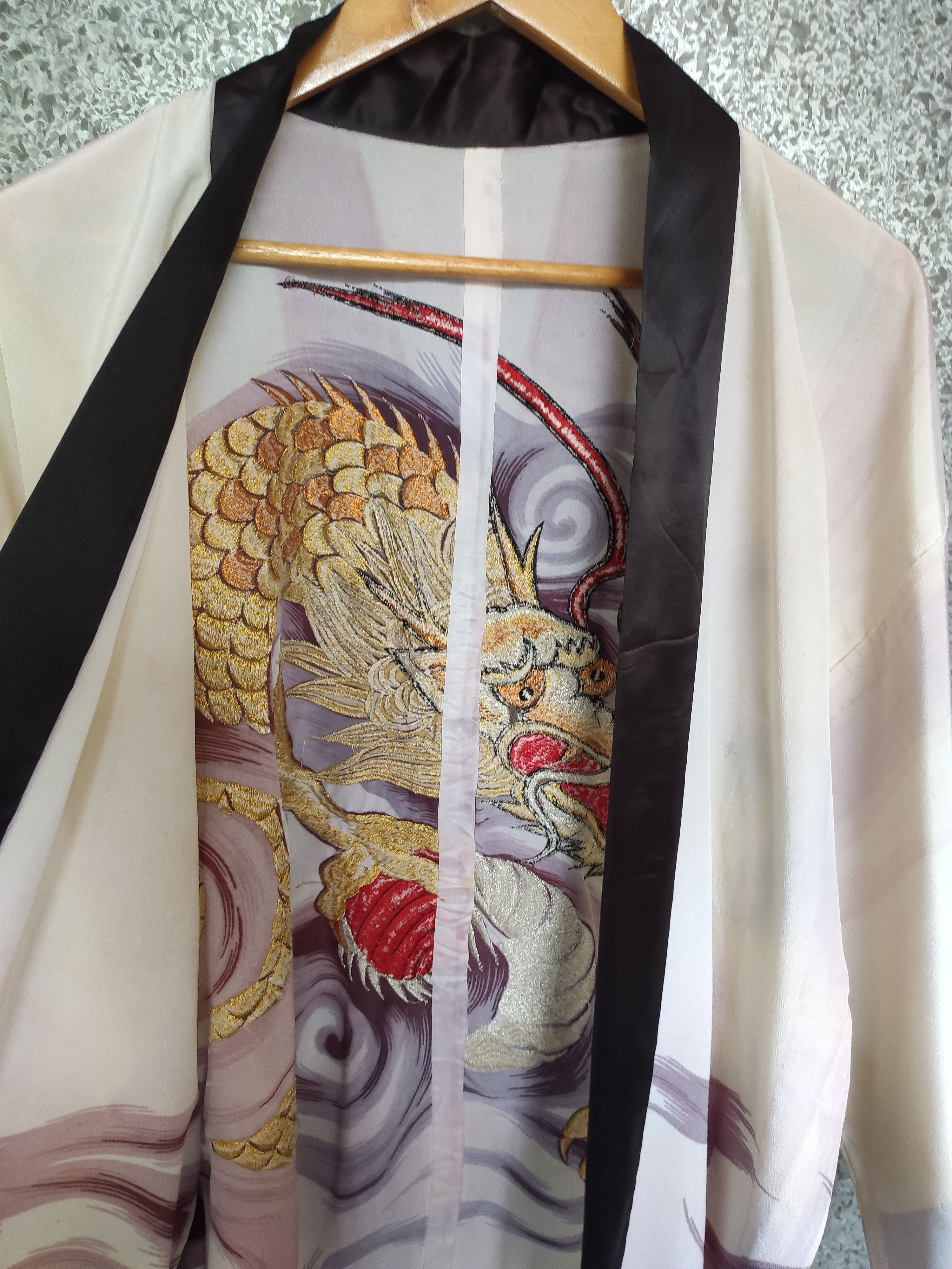 Japanese Brand 🔥 Vintage Kimono Japan Dragon Embroidery Size US S / EU 44-46 / 1 - 4 Thumbnail