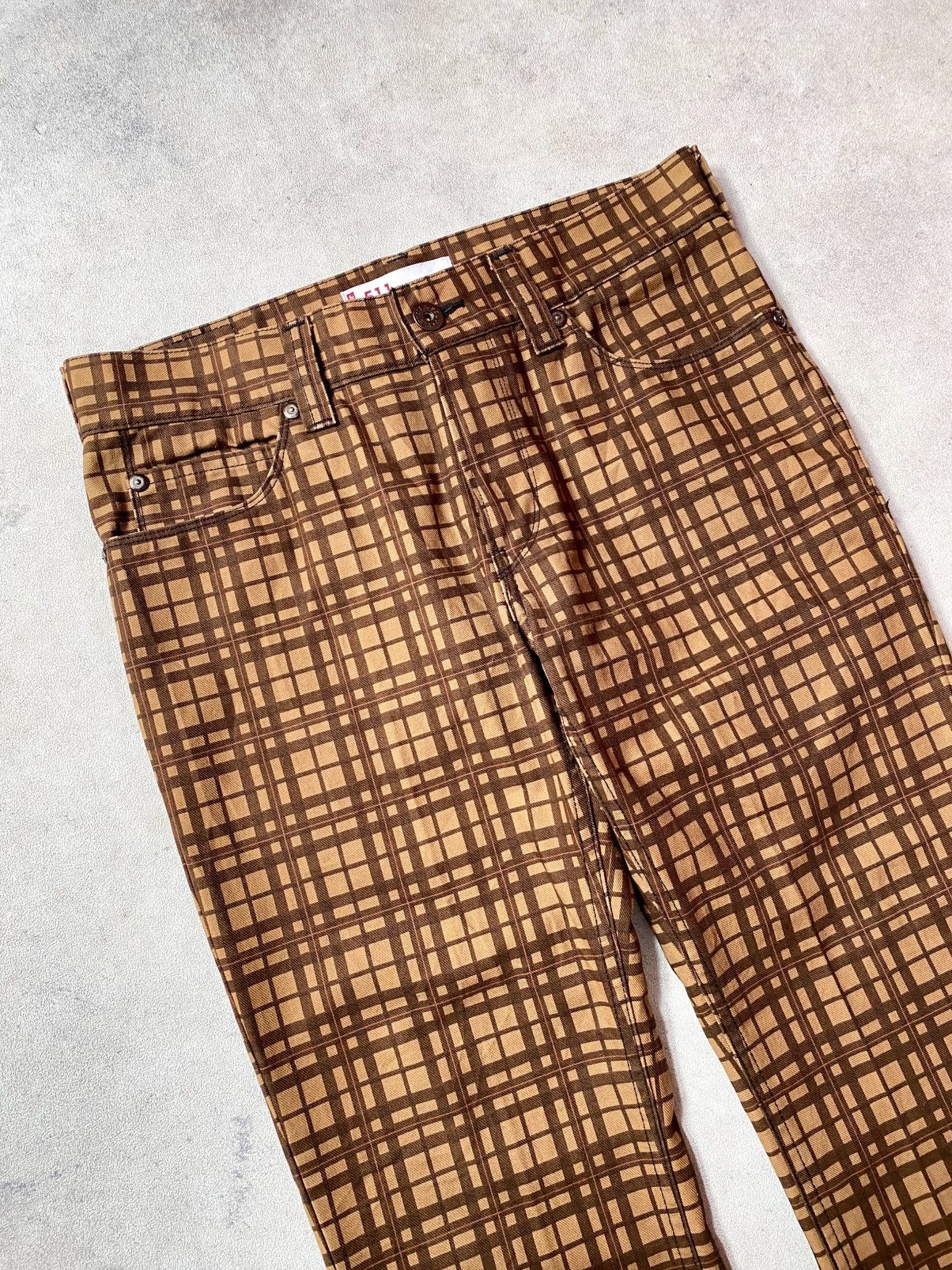 Levi's Vintage Levis Plaid Checkered Brown Jeans Size US 34 / EU 50 - 9 Thumbnail
