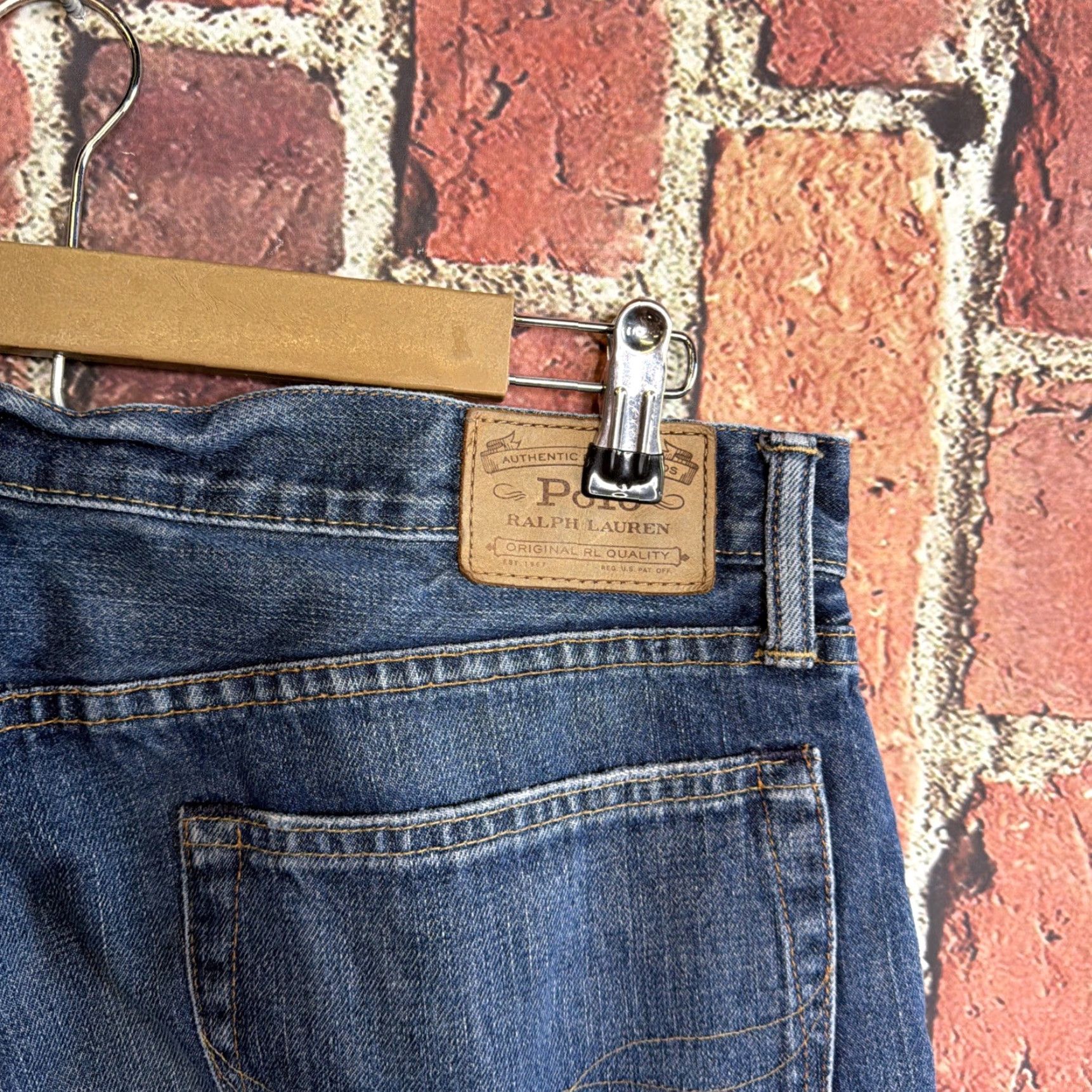 Polo Ralph Lauren Polo Ralph Lauren Jeans Men’s Hampton Straight Dark Wash Denim 35 x 30 Regular Inseam 30 5-Pocket Logo Blue Cotton Denim Rise Mid 10-12 in Size US S / EU 44-46 / 1 - 5 Thumbnail