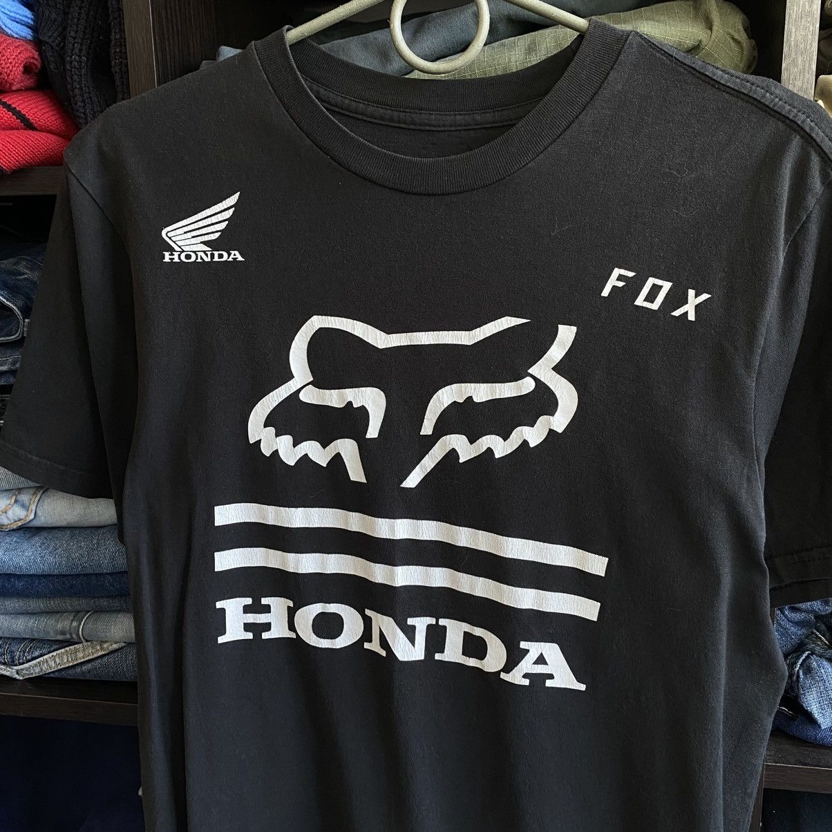 Fox Racing Vintage Fox Racing Big Logo Honda nascar 00’s tee Size US M / EU 48-50 / 2 - 2 Thumbnail