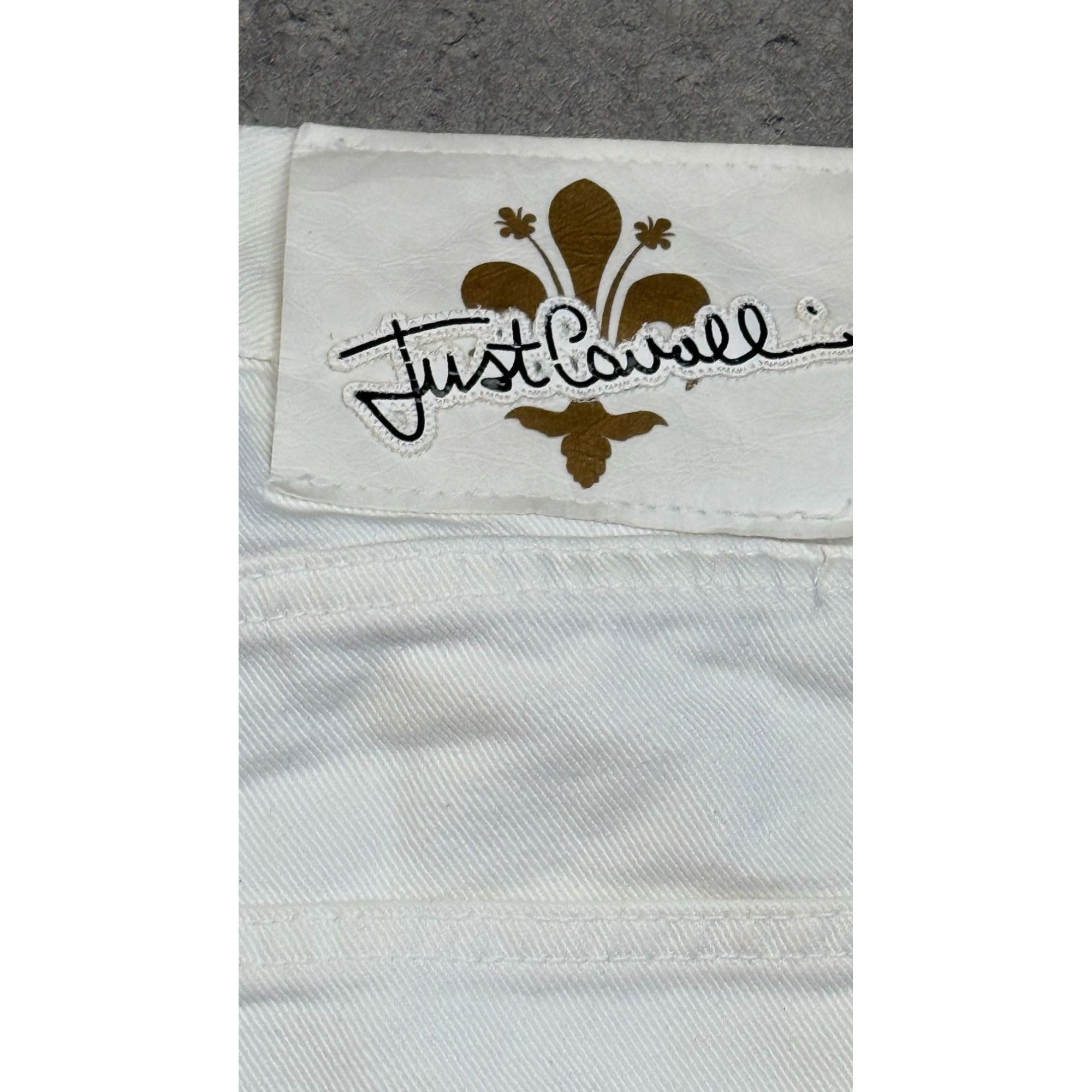 Just Cavalli Archive Just Cavalli White Denim Shorts – Ittierre Era Size US 34 / EU 50 - 12 Thumbnail