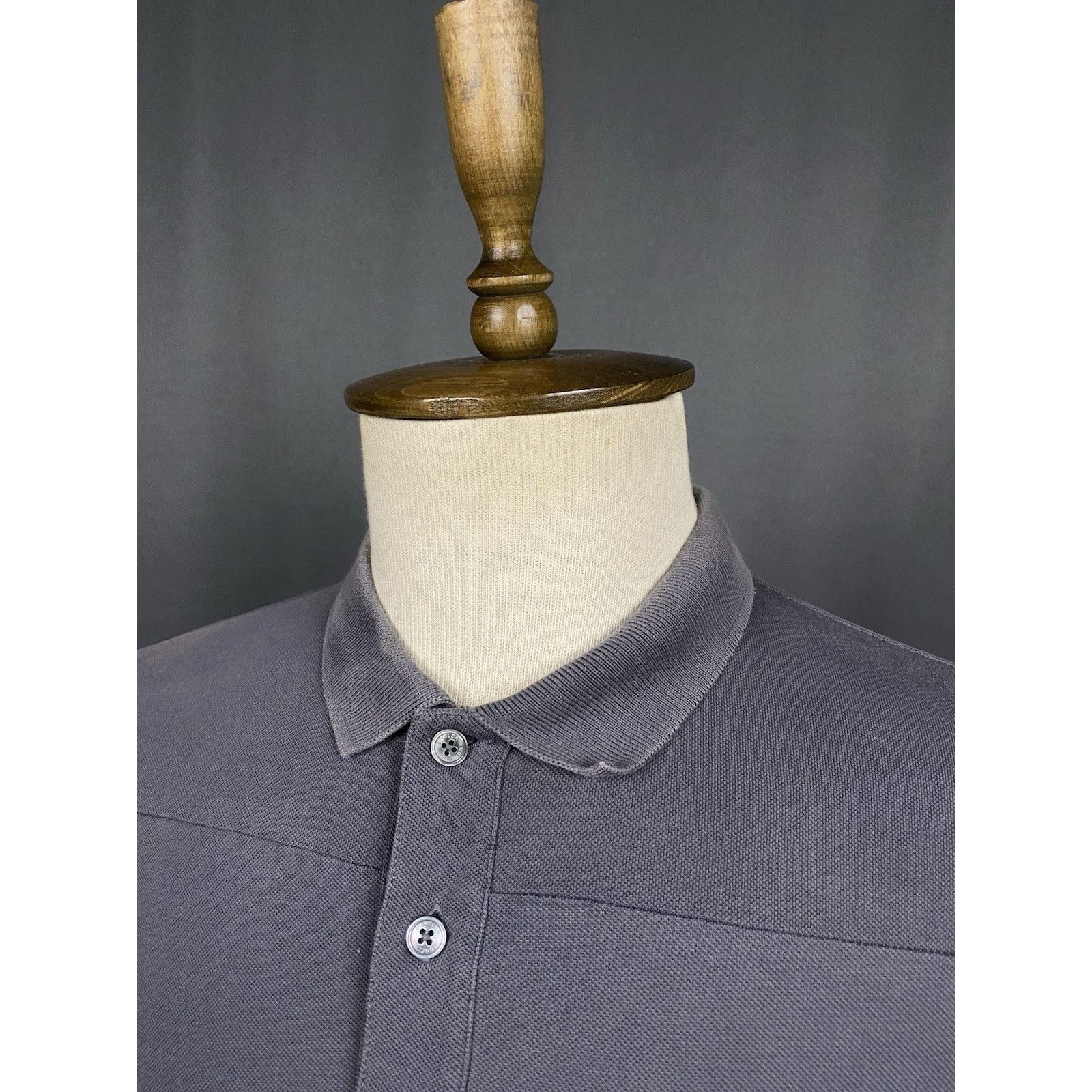 Moncler Moncler Maglia Men's Gray Polo T-Shirt Size L Size US L / EU 52-54 / 3 - 5 Thumbnail
