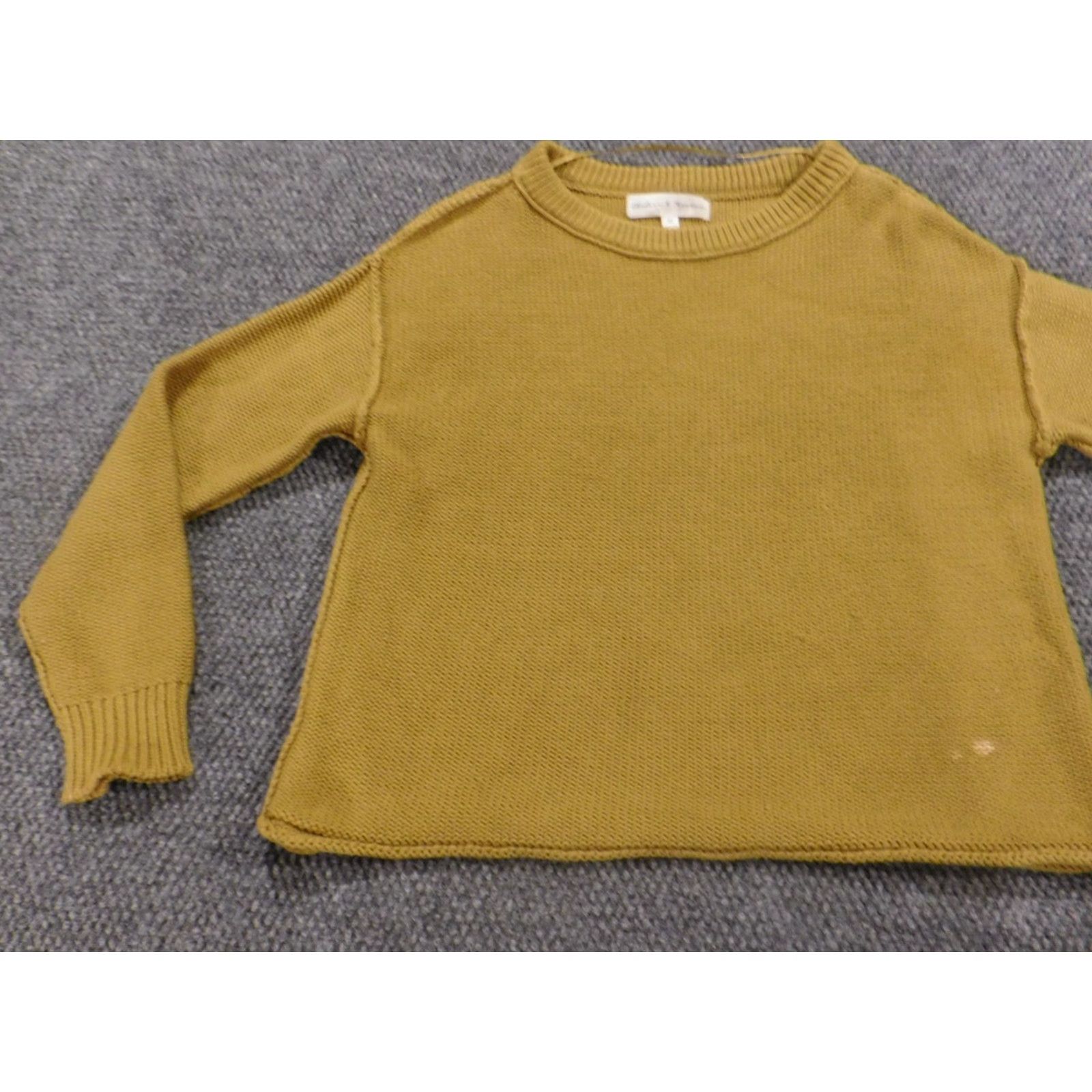 Vintage Chelsea & Theodore Womens Sweater XS Green Crew Neck Pullover Knit Cable Knit Raglan Sleeve Button Accent Lightweight Compact Pullover Vintage: No Size XS / US 0-2 / IT 36-38 - 3 Thumbnail