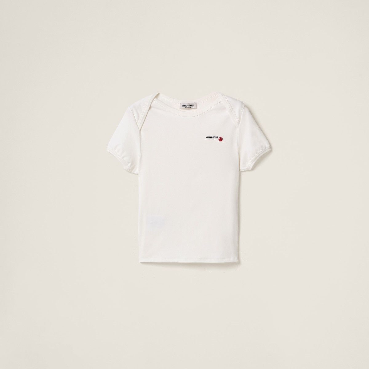 Miu Miu Miu Miu x Petit Bateau Stretch Jersey Regular T-Shirt Size L / US 10 / IT 46 - 1 Thumbnail